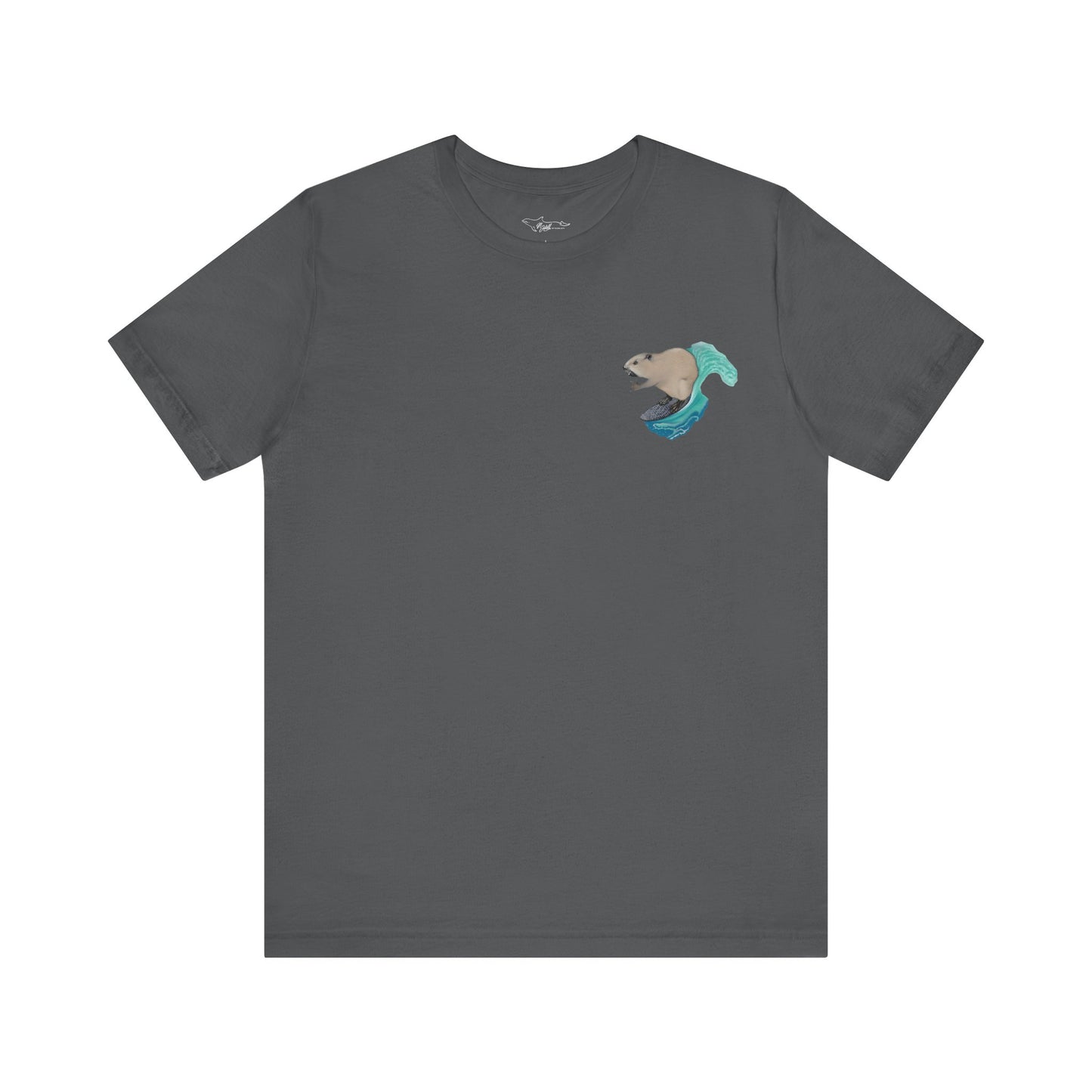 Surfing Beaver Unisex Jersey Short Sleeve Tee