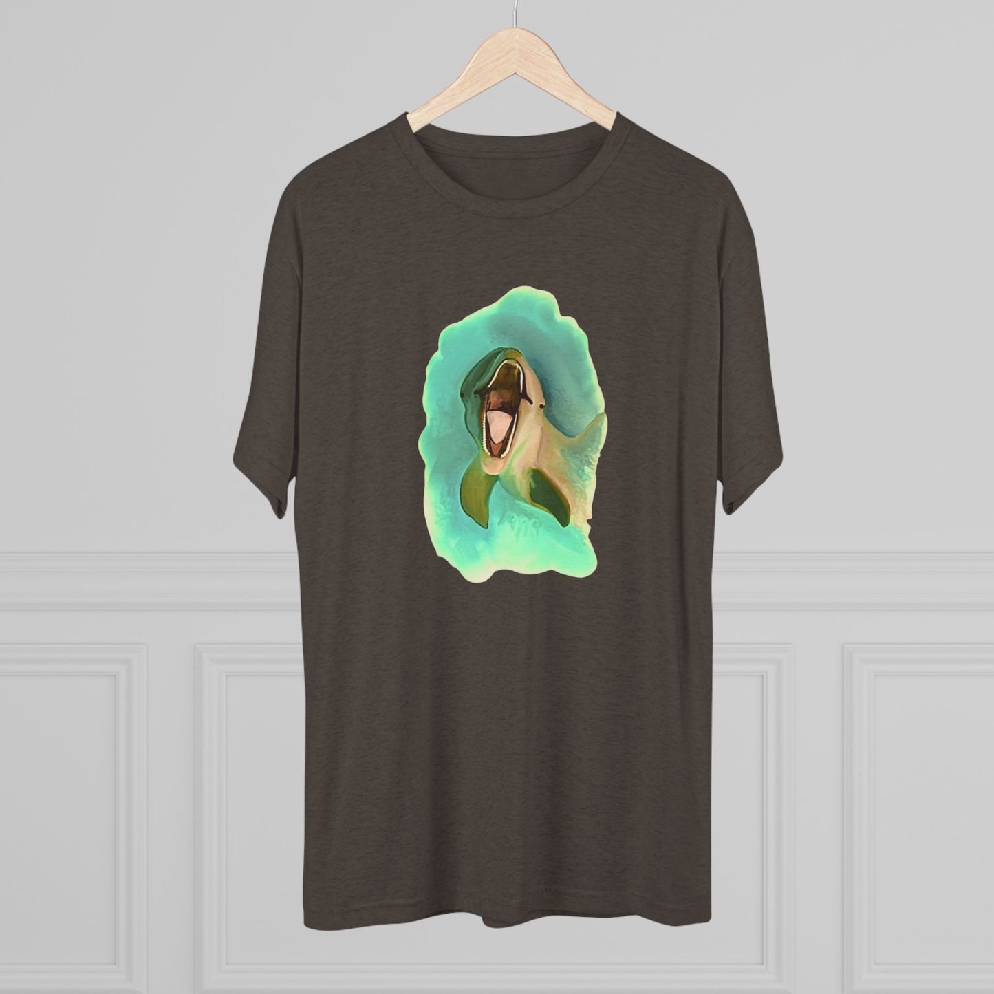 Bottlenose Dolphin Unisex Tri-Blend Crew Tee