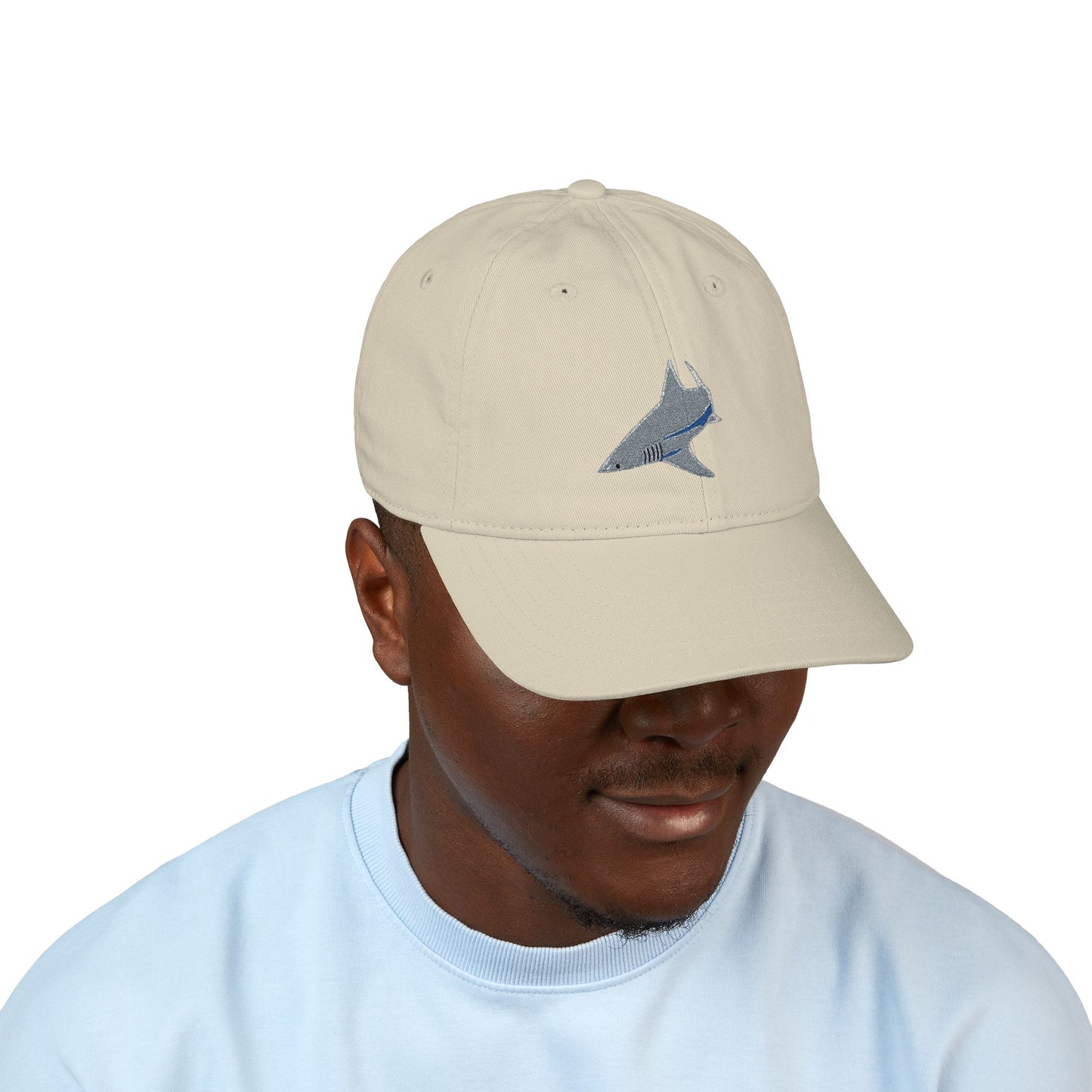 Shark Organic Baseball Cap (Embroidery)