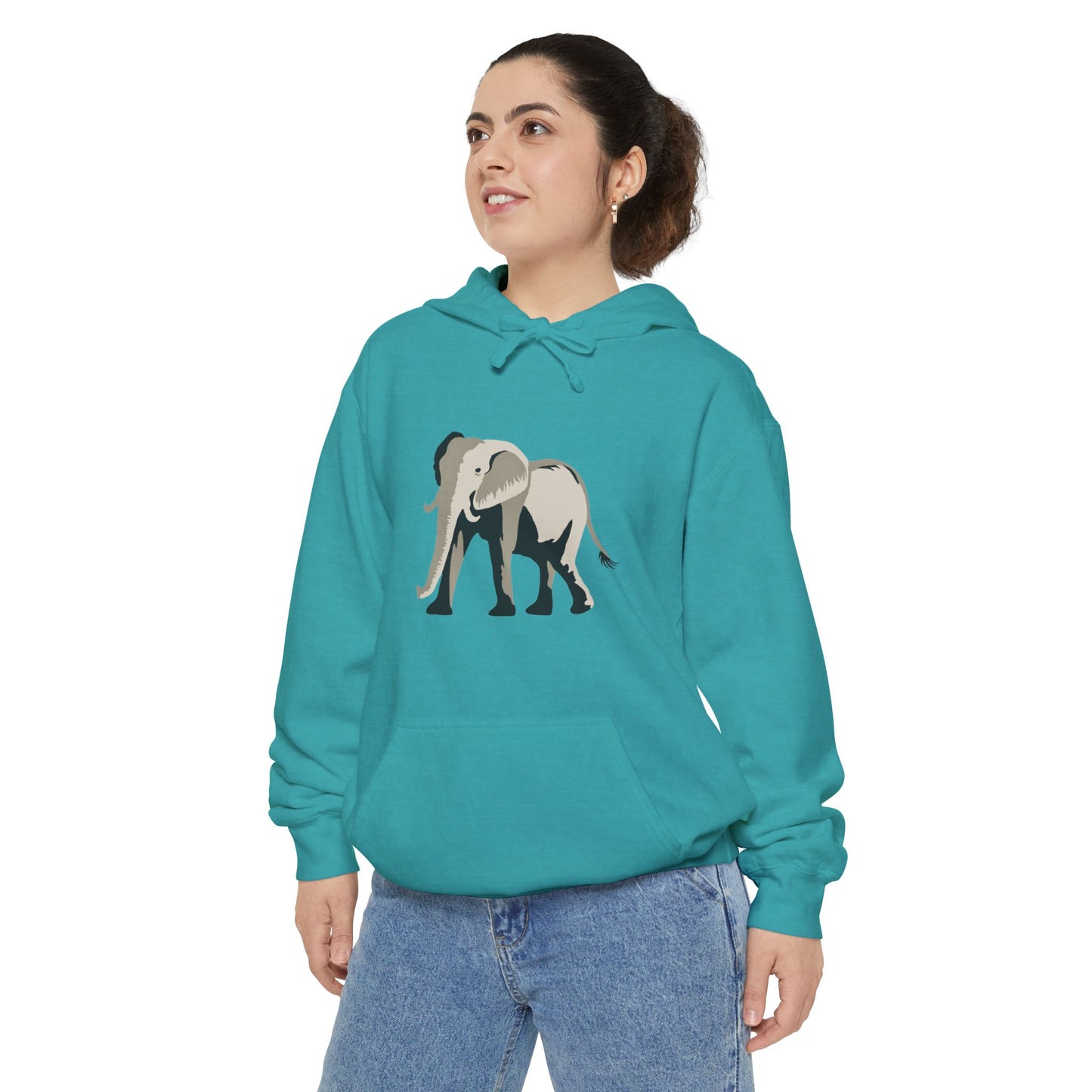 Elephant Unisex Garment-Dyed Hoodie