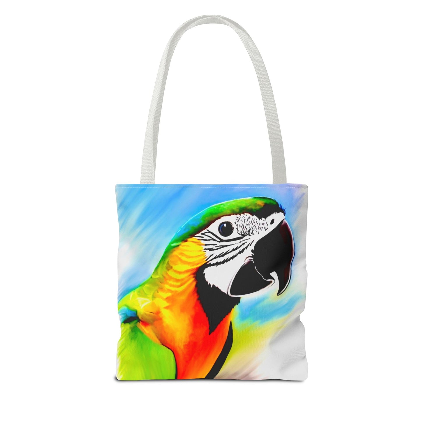 Blue and Gold Macaw Parrot Tote Bag (AOP)