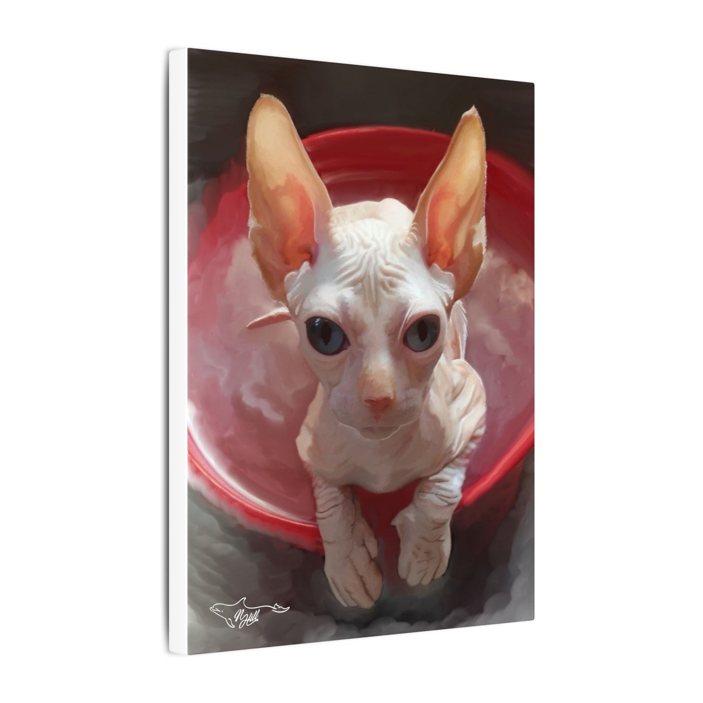 Sphynx Cat Matte Canvas, Stretched, 0.75"