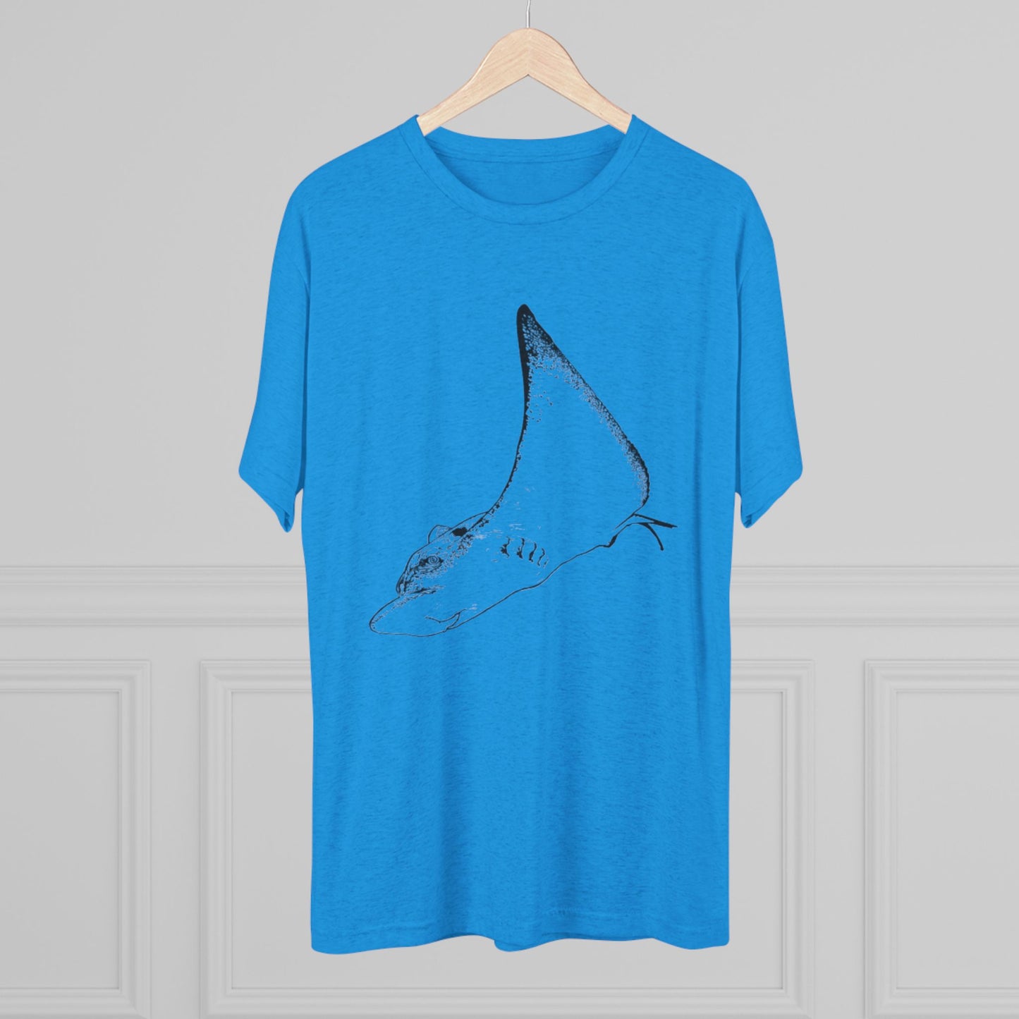 Cownose Ray Sting Ray Unisex Tri-Blend Crew Tee