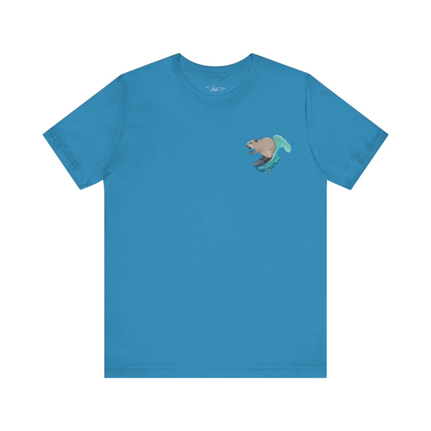 Surfing Beaver Unisex Jersey Short Sleeve Tee