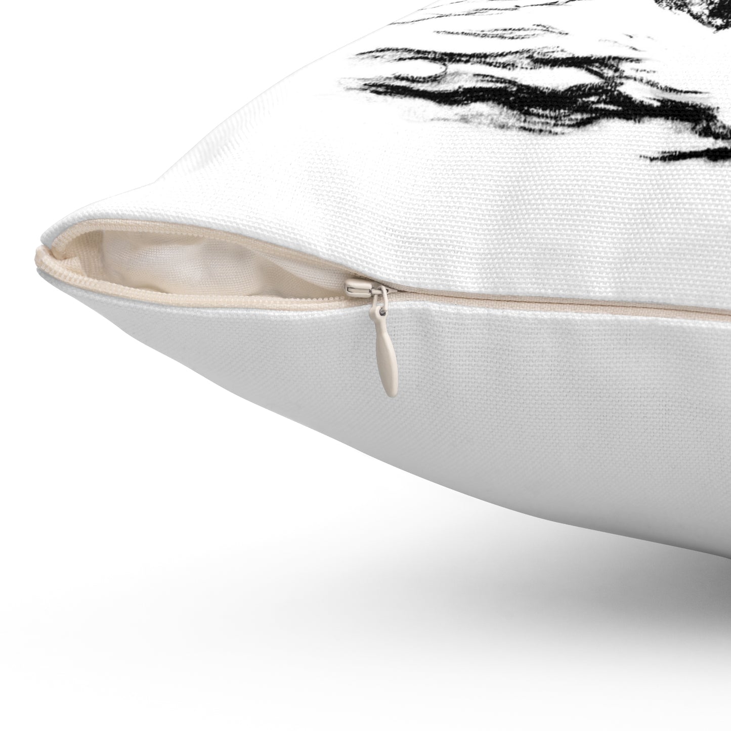 Gray Whale Spun Polyester Square Pillow