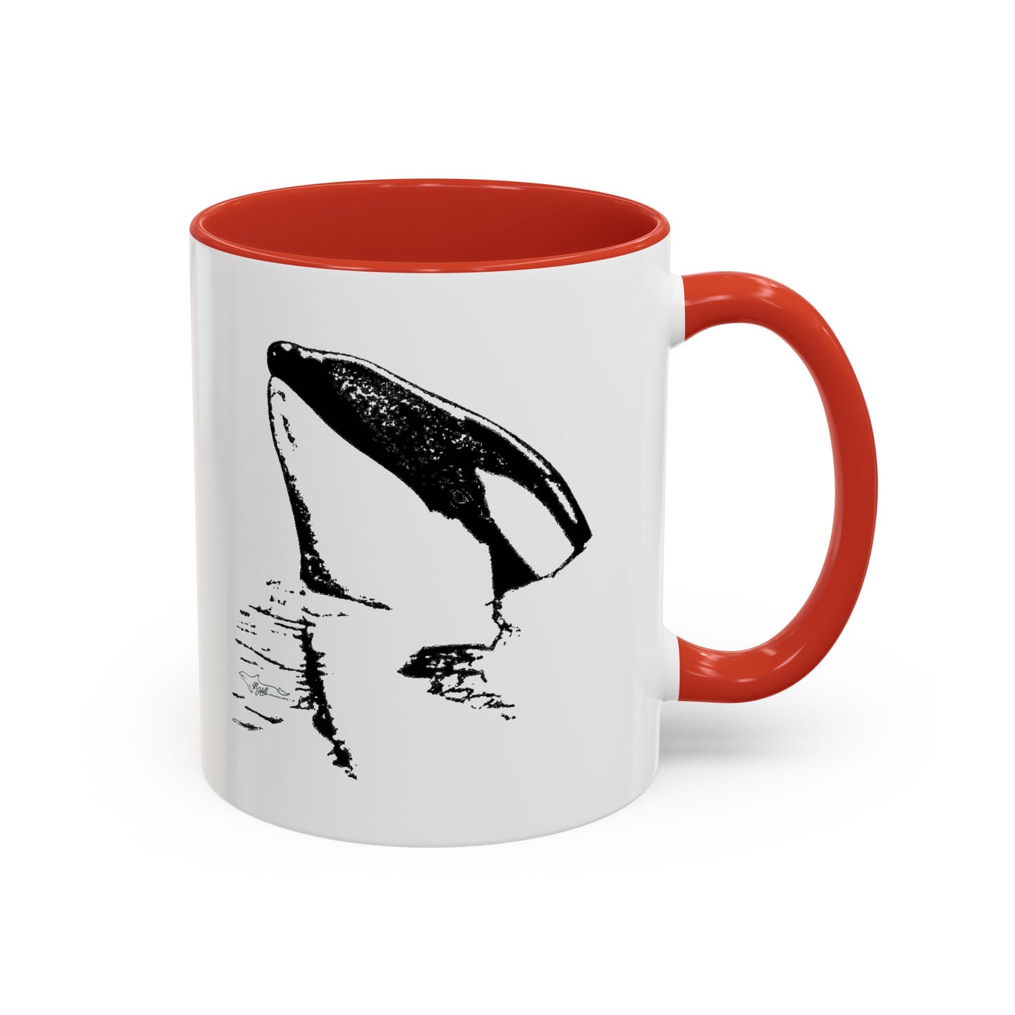 Tiki Treasure Orca Accent Coffee Mug, 11oz