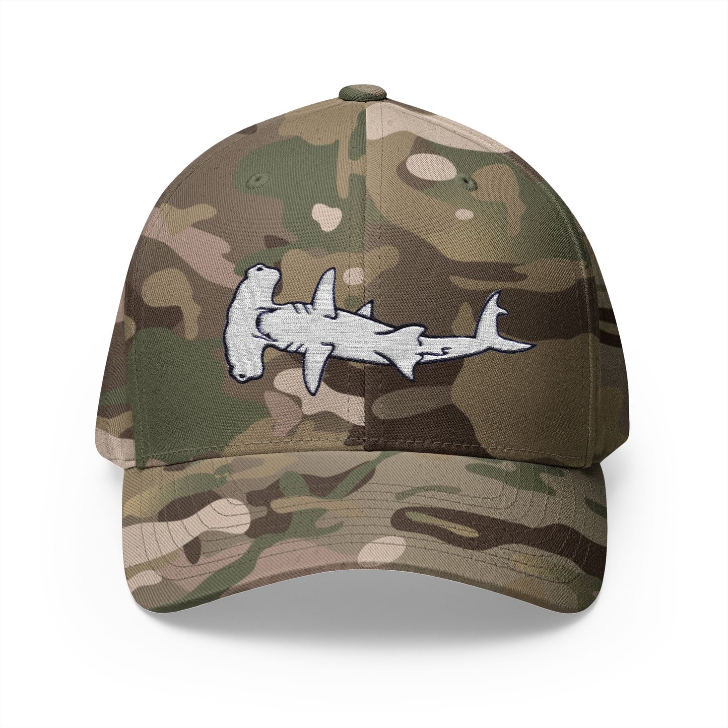 Hammerhead Shark Closed-Back Structured Cap (Embroidery)