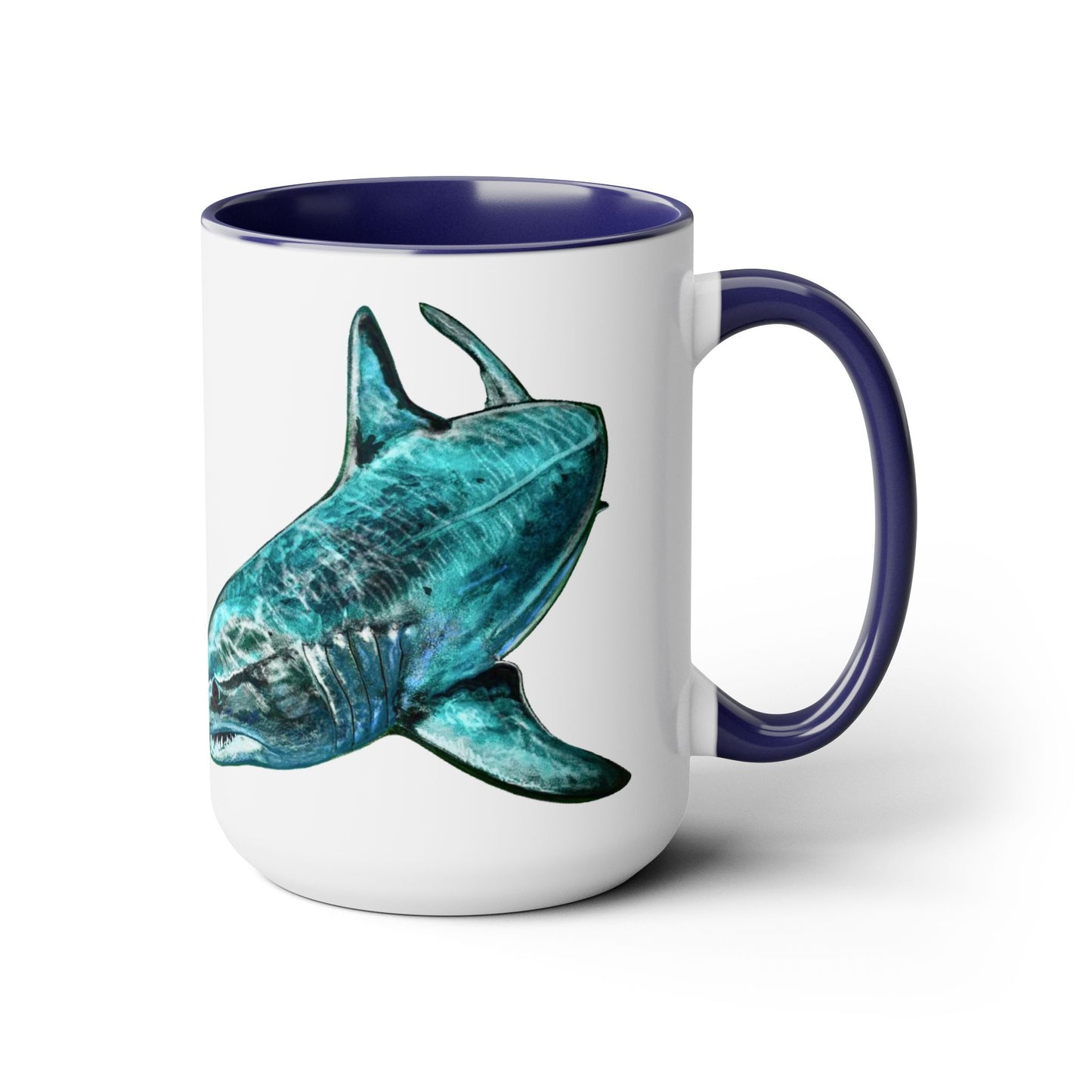 Mako Two-Tone Coffee Mugs, 15oz