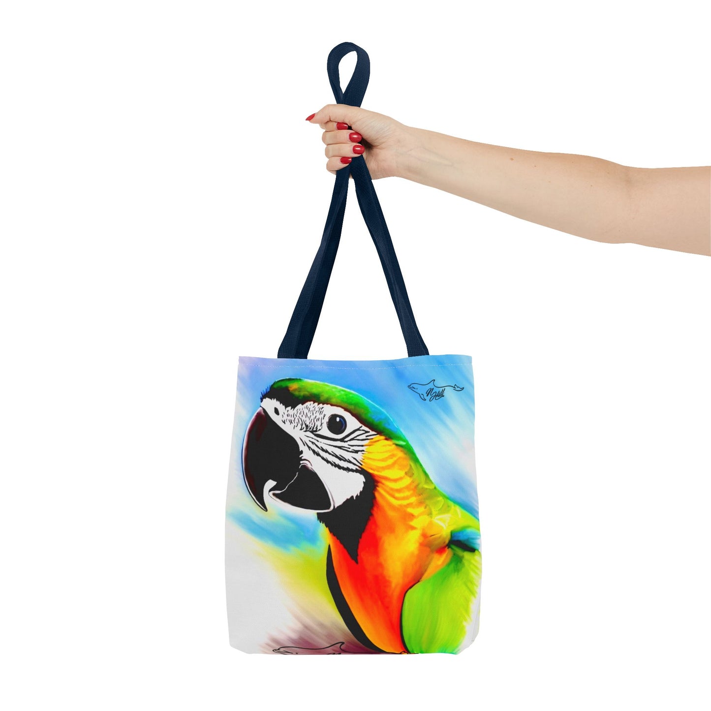 Blue and Gold Macaw Parrot Tote Bag (AOP)