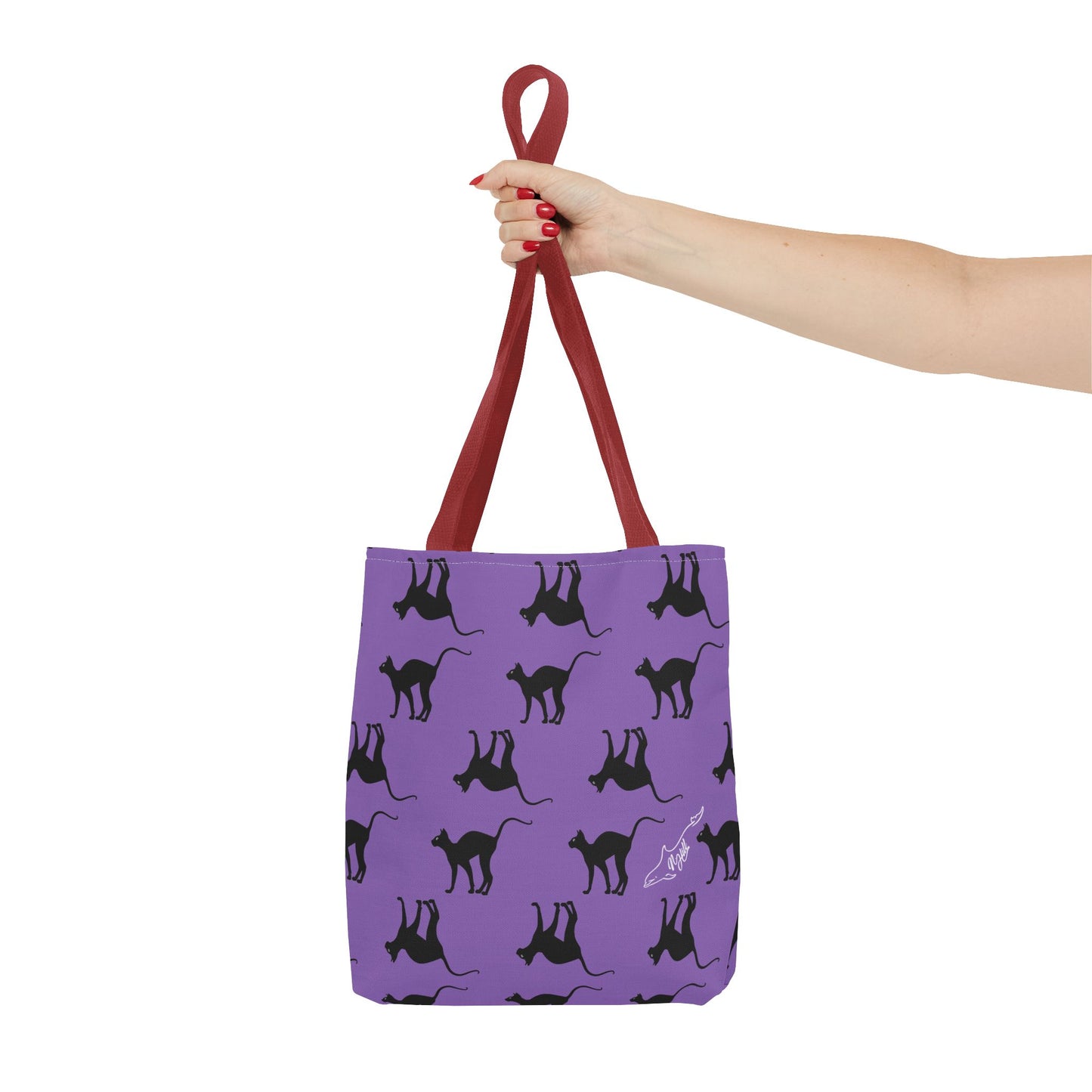 Black Cat Tote Bag (AOP)
