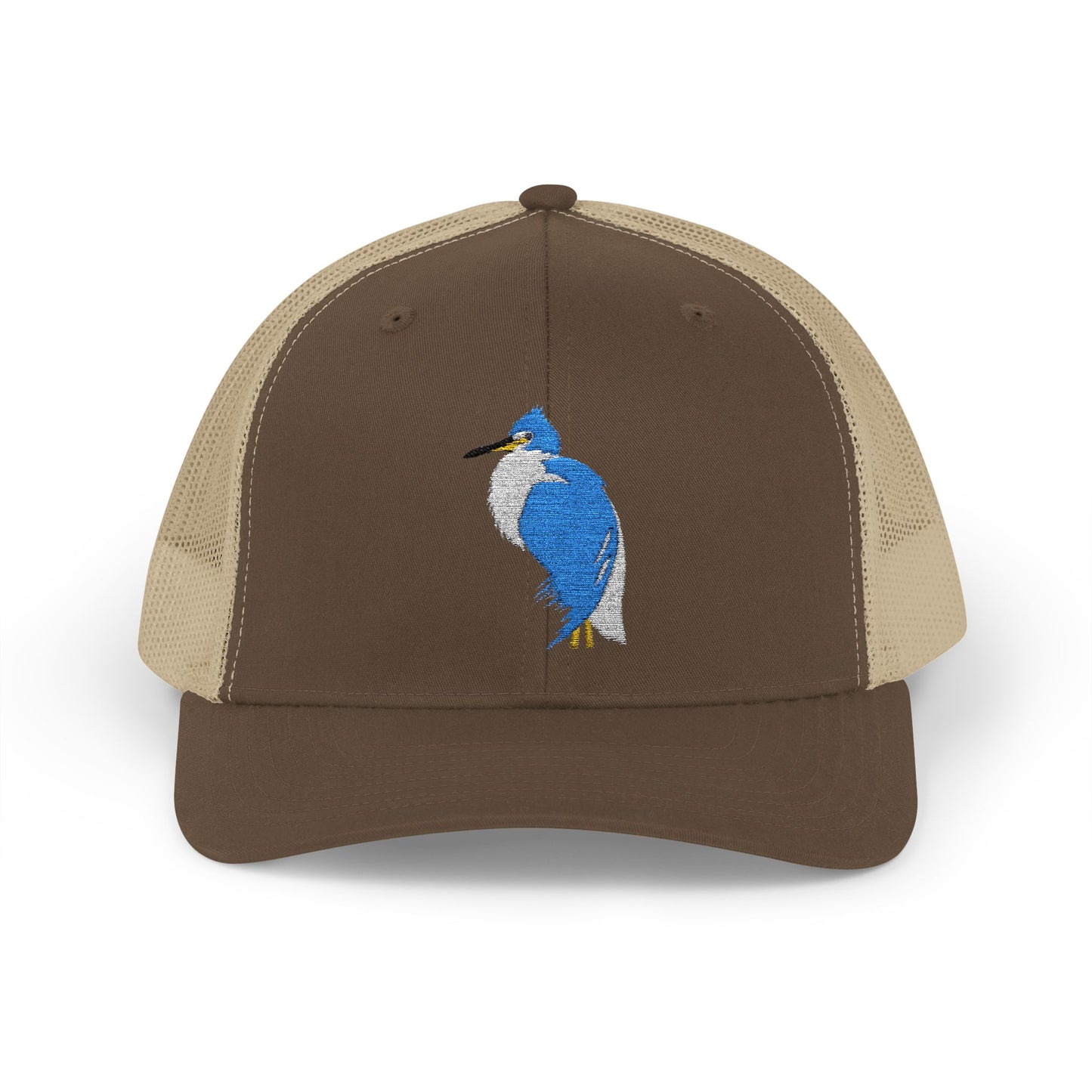 Great Blue Heron Snapback Trucker Cap