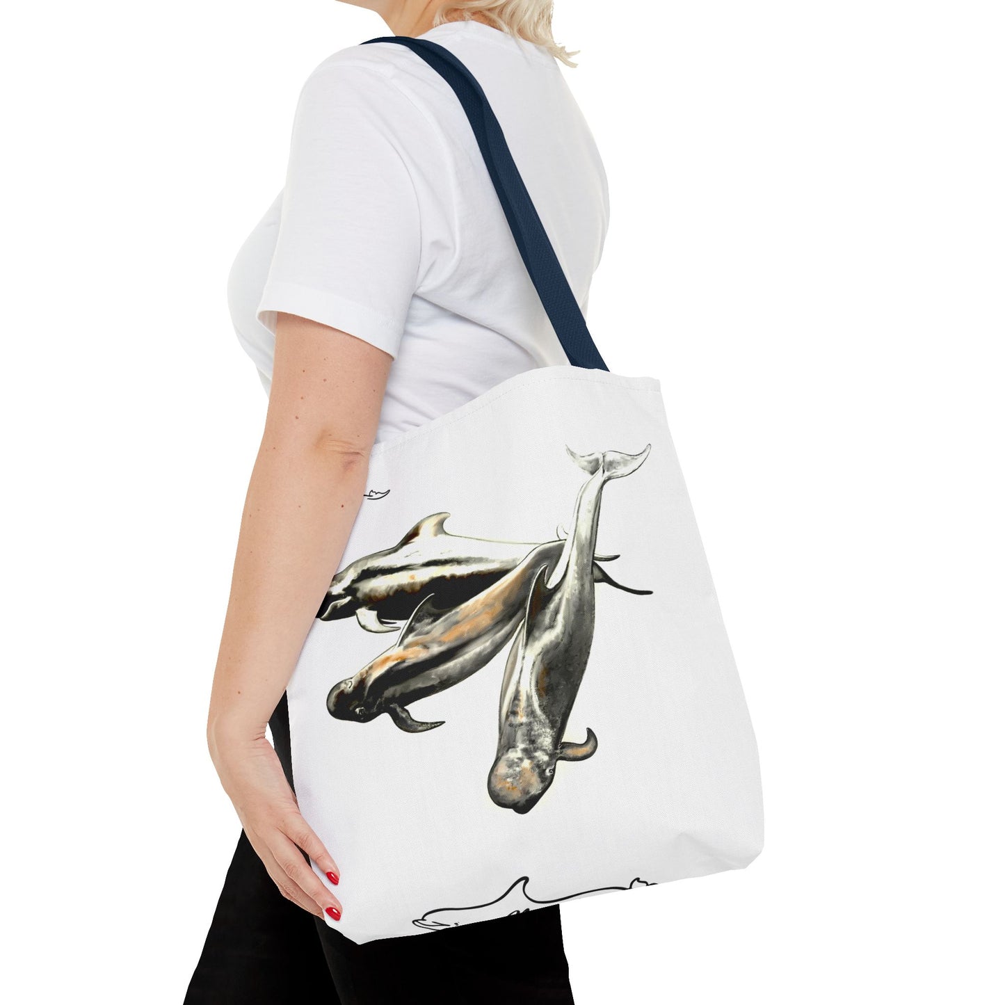 Pilot Whale Tote Bag (AOP)