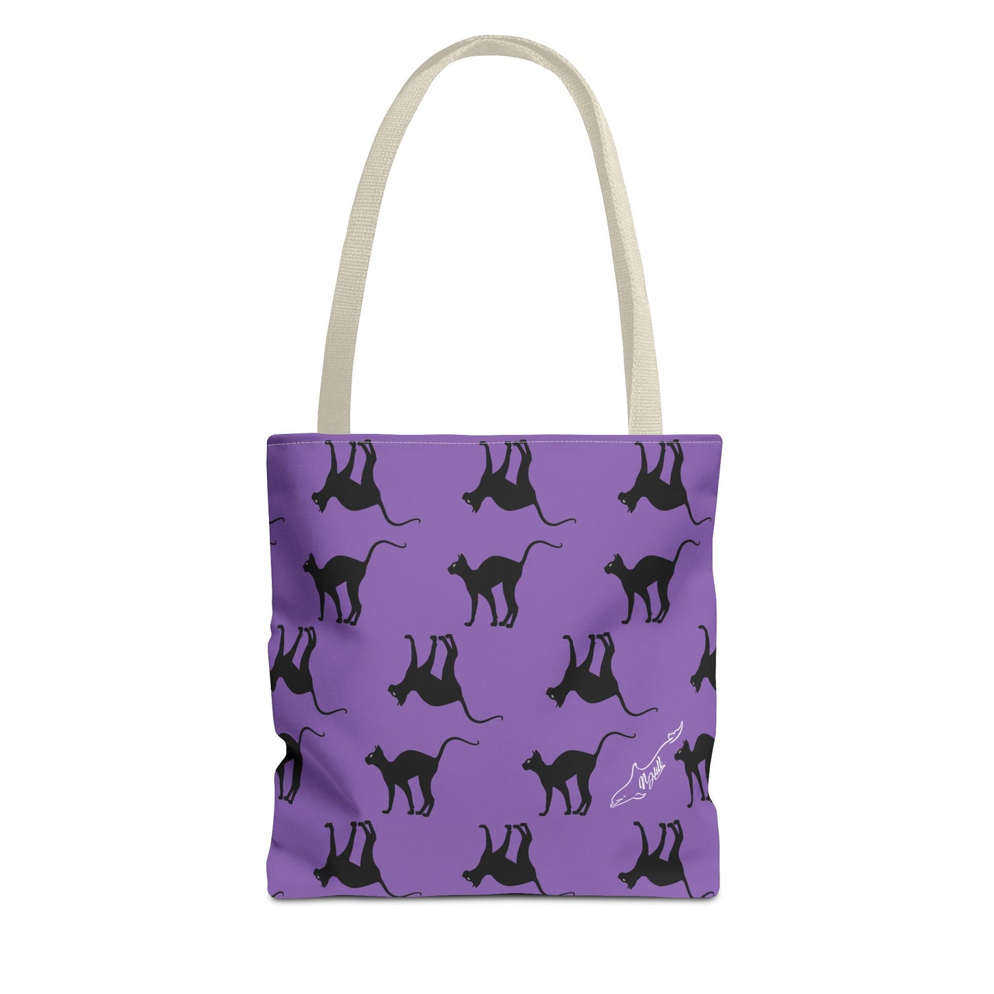 Black Cat Tote Bag (AOP)