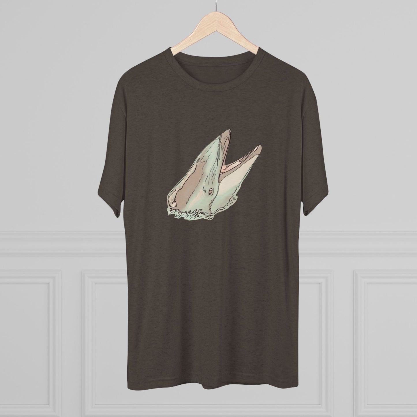 Pacific White Sided Dolphin Unisex Tri-Blend Crew Tee