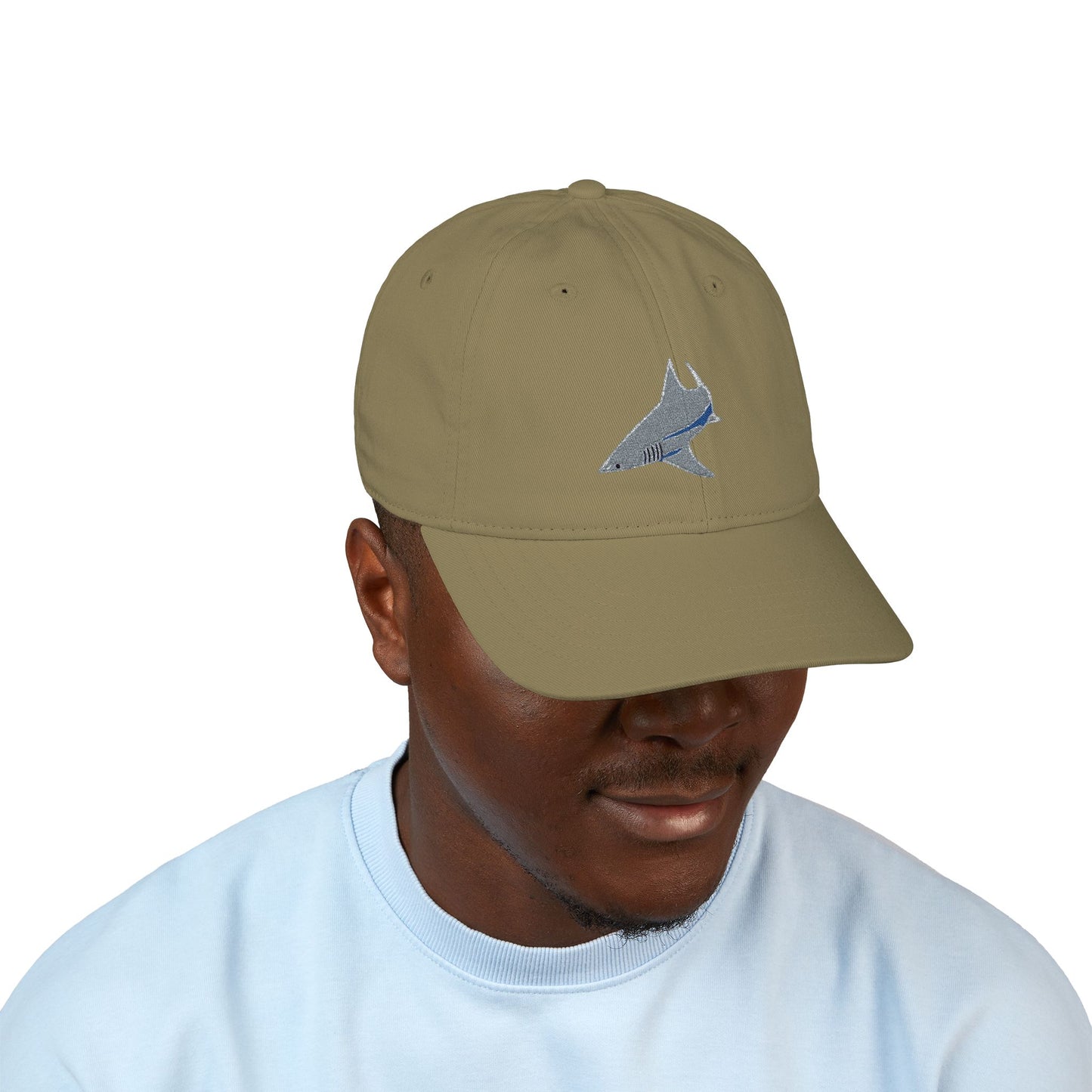 Shark Organic Baseball Cap (Embroidery)