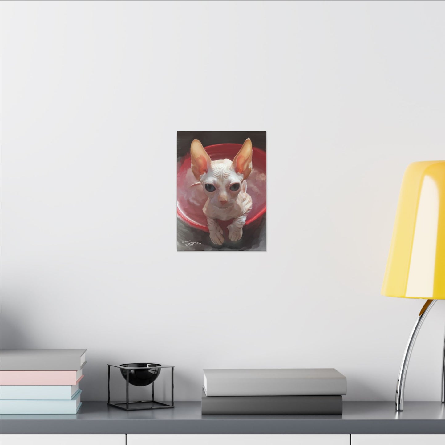 Sphynx Cat Matte Canvas, Stretched, 0.75"