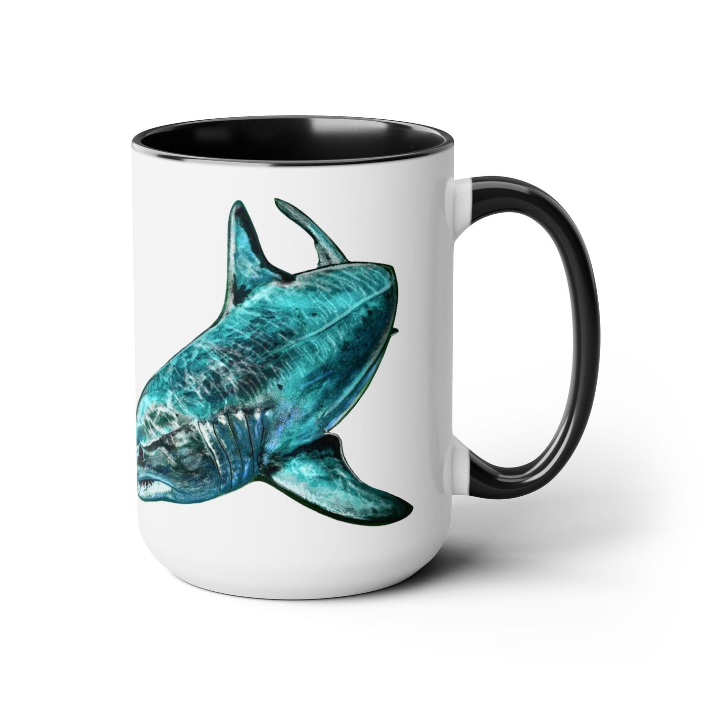 Mako Two-Tone Coffee Mugs, 15oz
