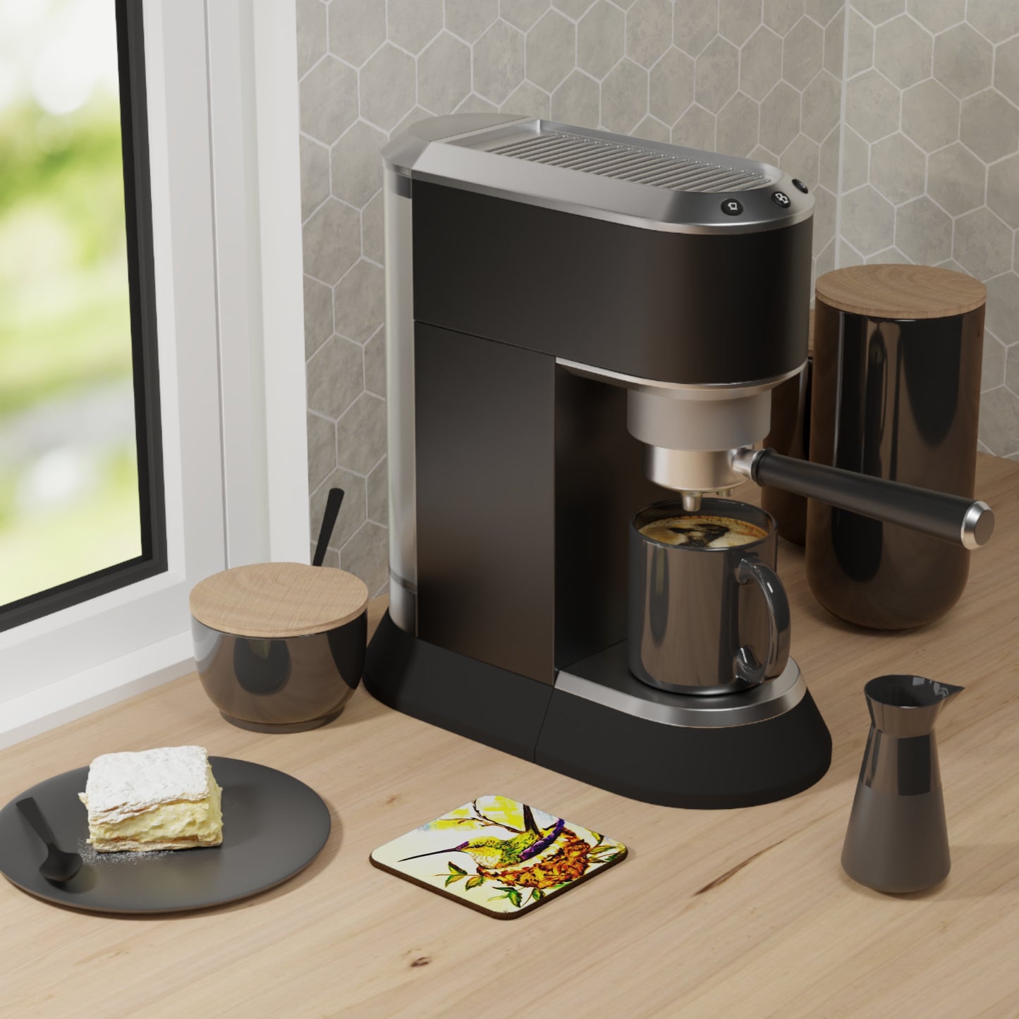 Hummingbird Hardboard Back Coaster