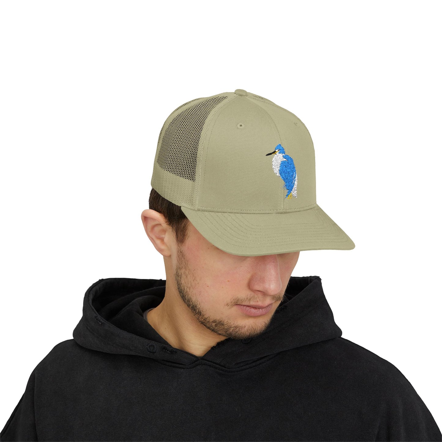 Great Blue Heron Snapback Trucker Cap
