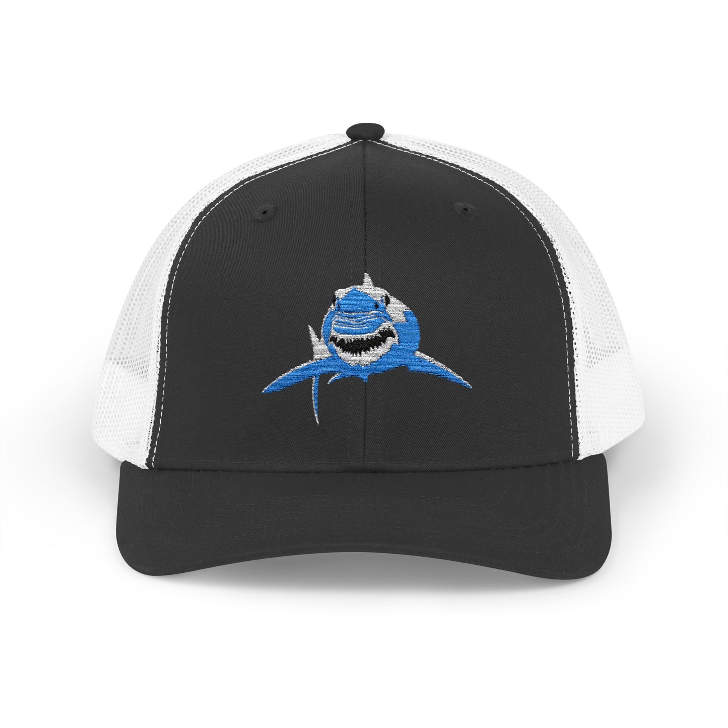 Great White Shark Panda Snapback Trucker Cap