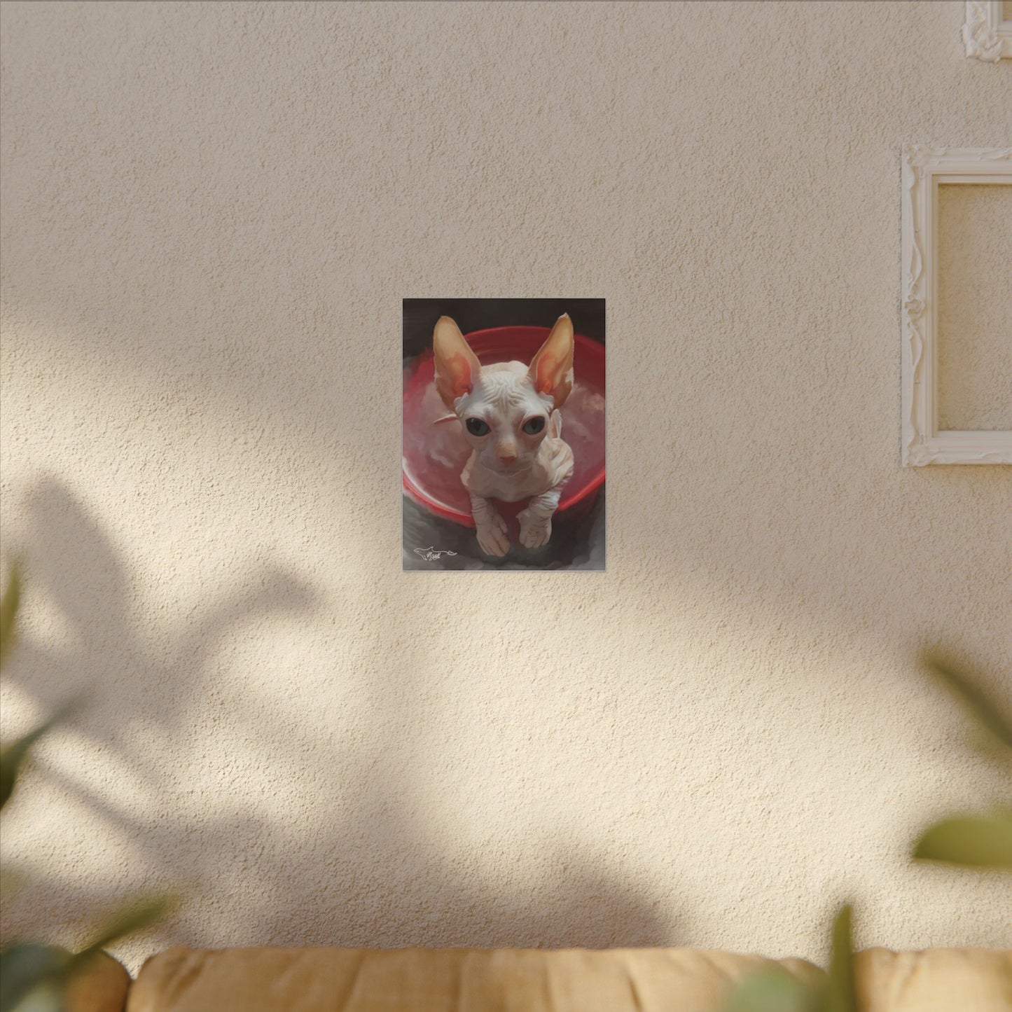 Sphynx Cat Matte Canvas, Stretched, 0.75"