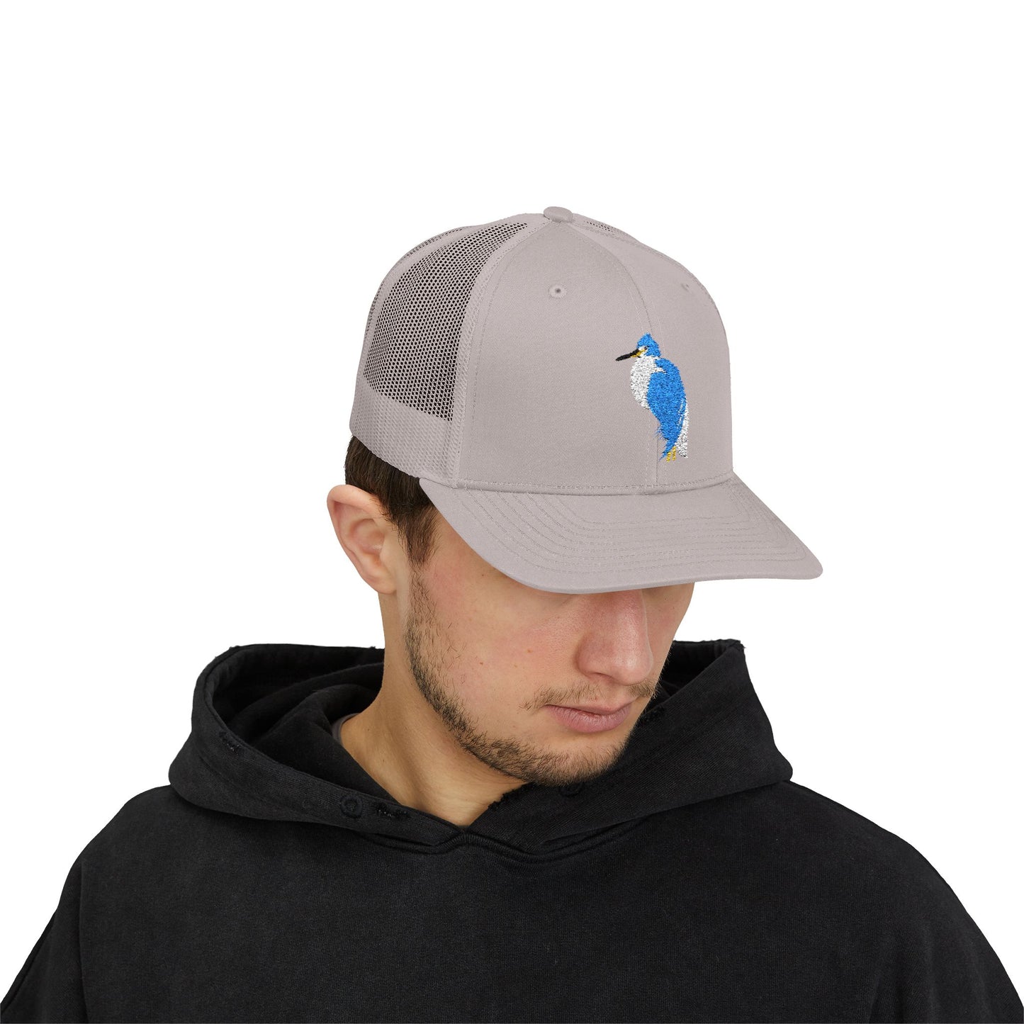 Great Blue Heron Snapback Trucker Cap