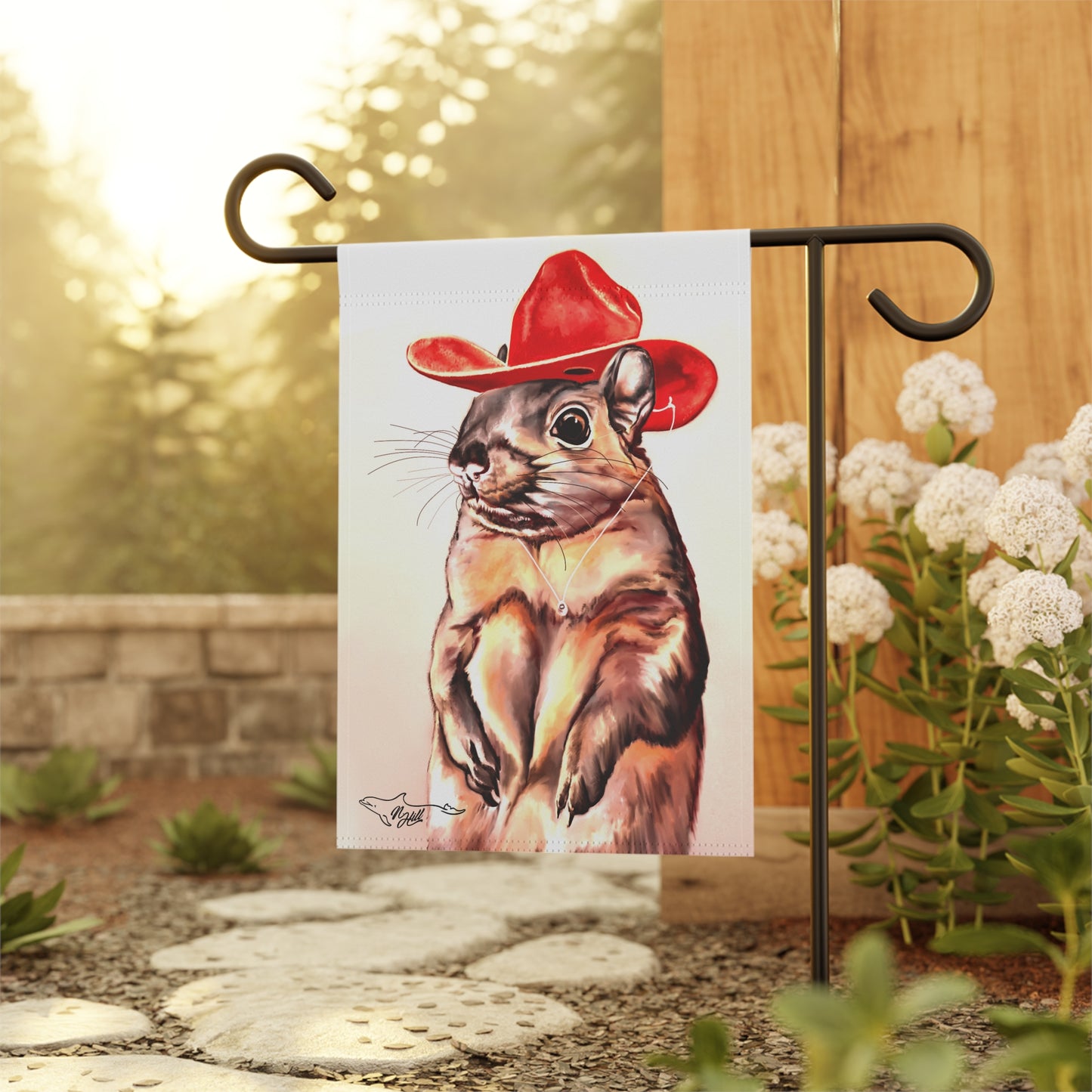 Peanut The Squirrel Garden & House Banner