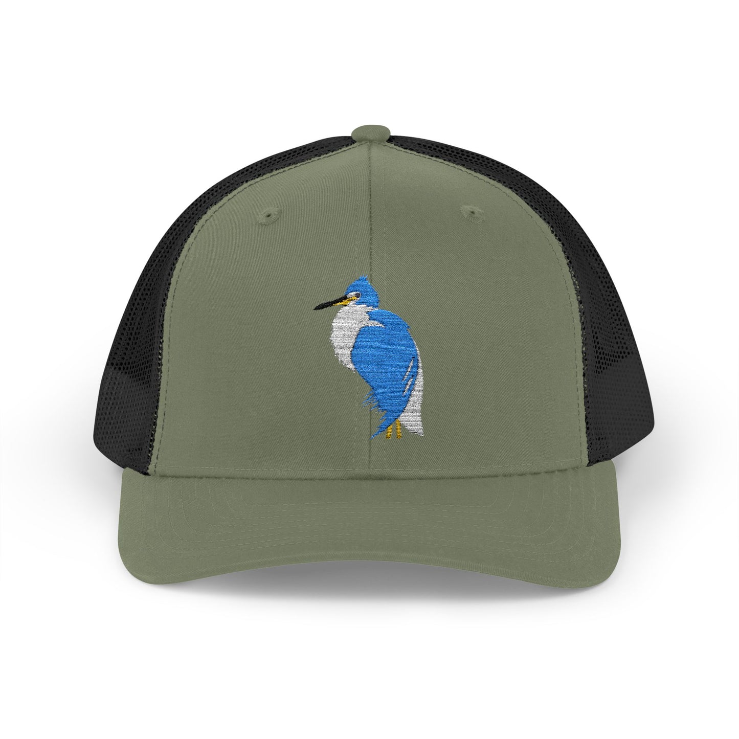 Great Blue Heron Snapback Trucker Cap