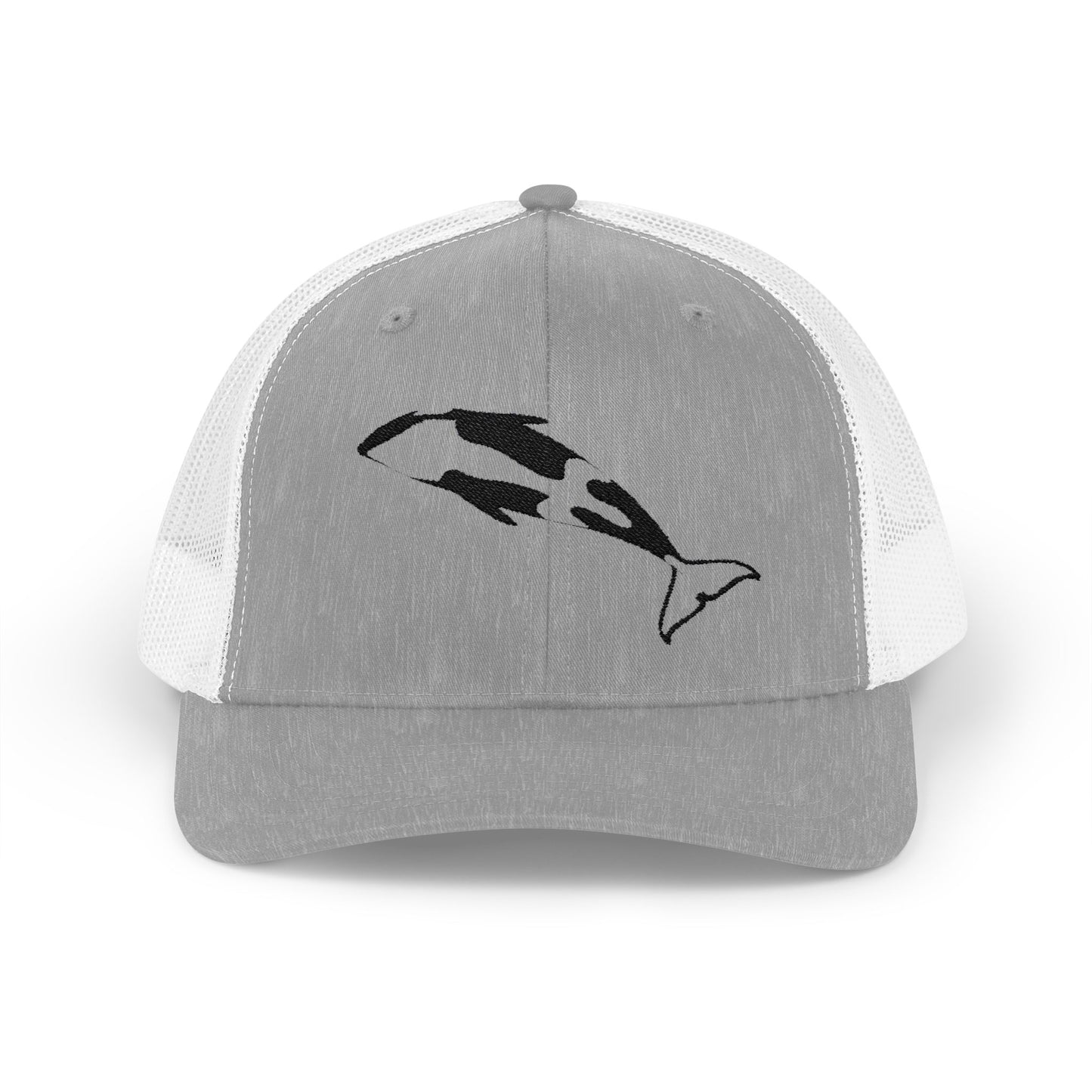 Orca Whale Breach Snapback Trucker Cap