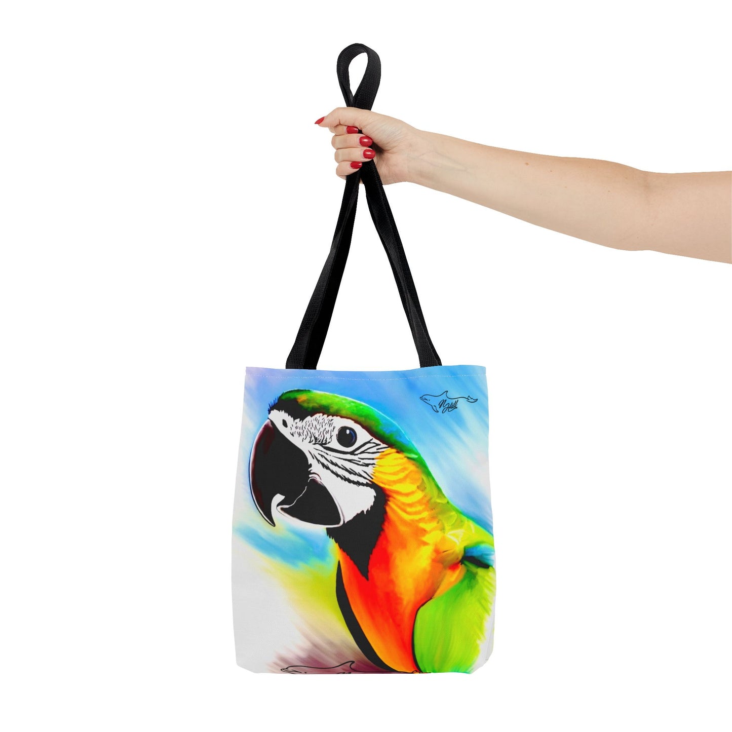 Blue and Gold Macaw Parrot Tote Bag (AOP)