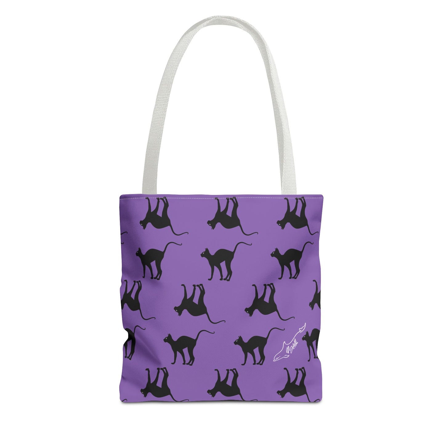 Black Cat Tote Bag (AOP)