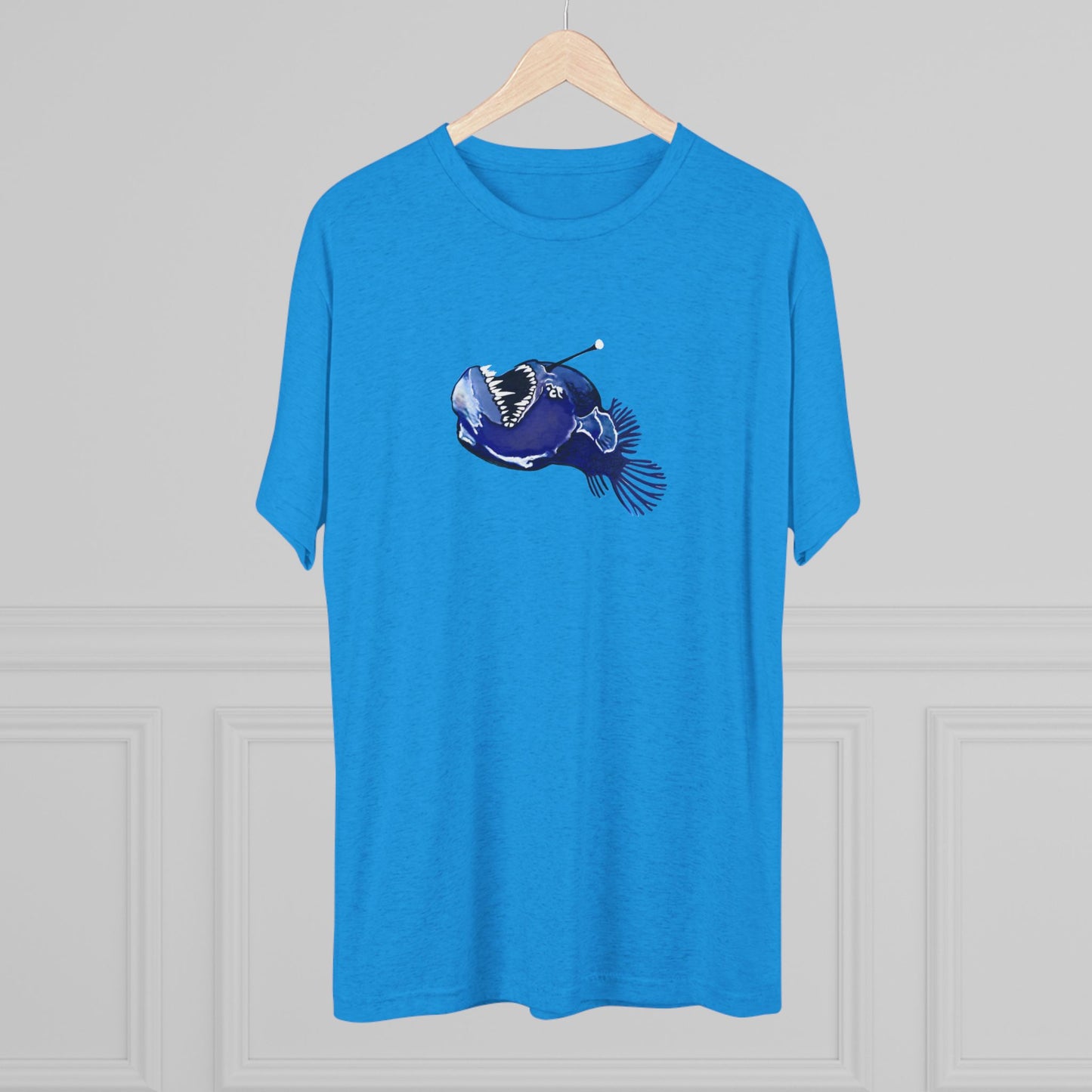 Angler Fish Unisex Tri-Blend Crew Tee