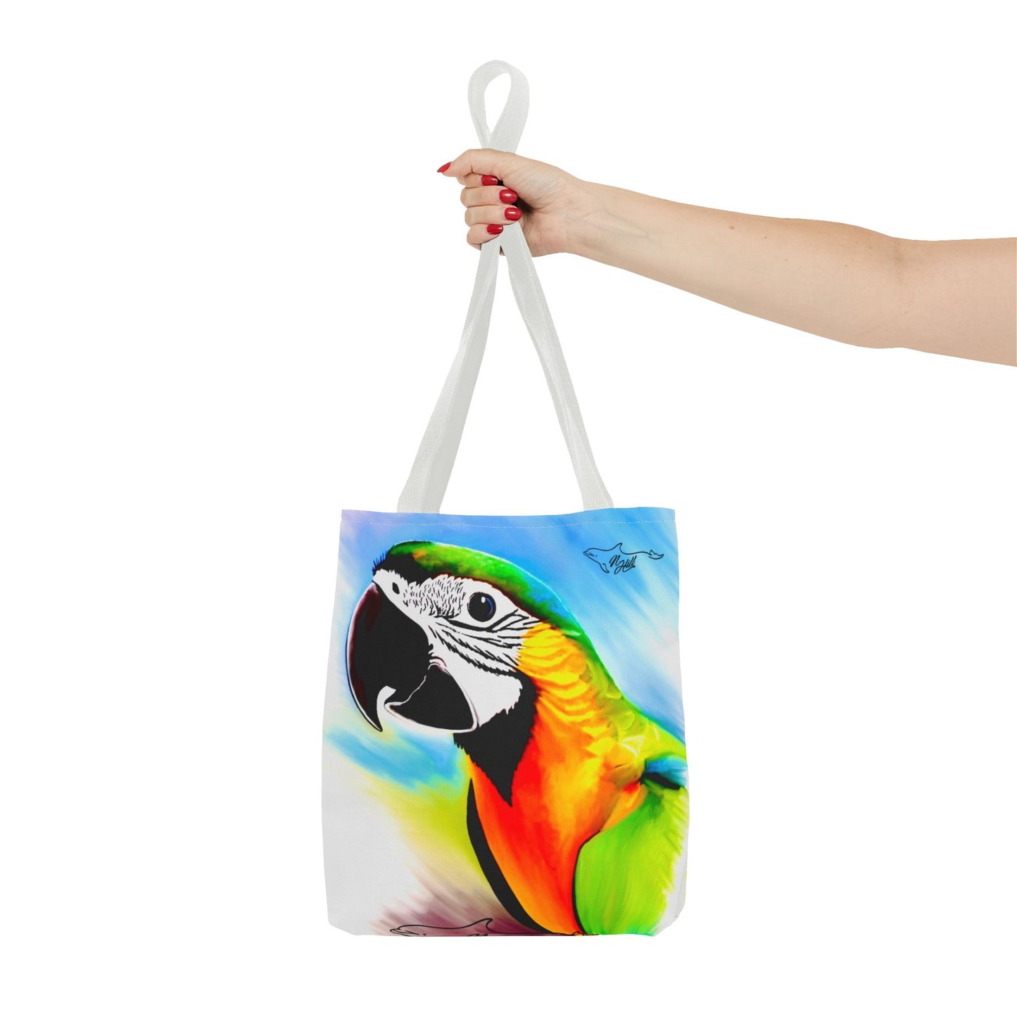 Blue and Gold Macaw Parrot Tote Bag (AOP)