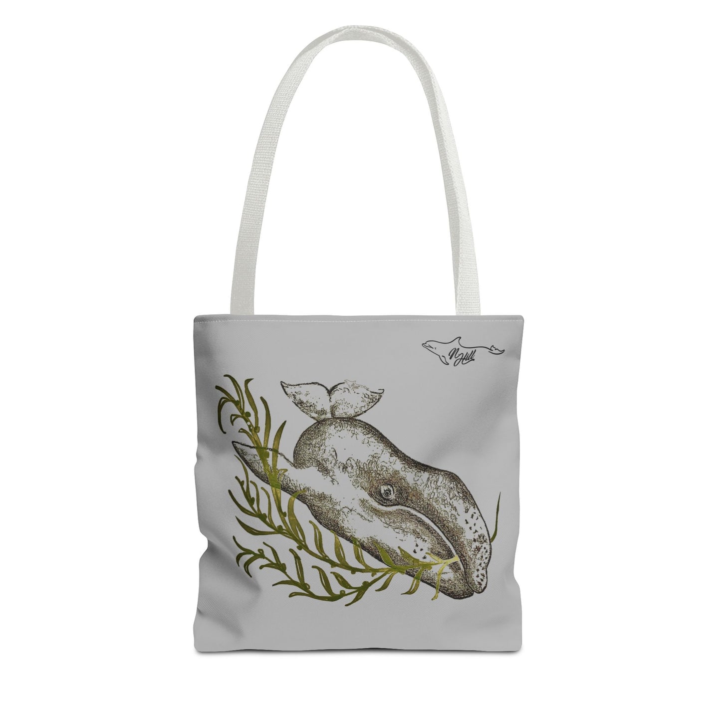 Gray Whale Tote Bag (AOP)