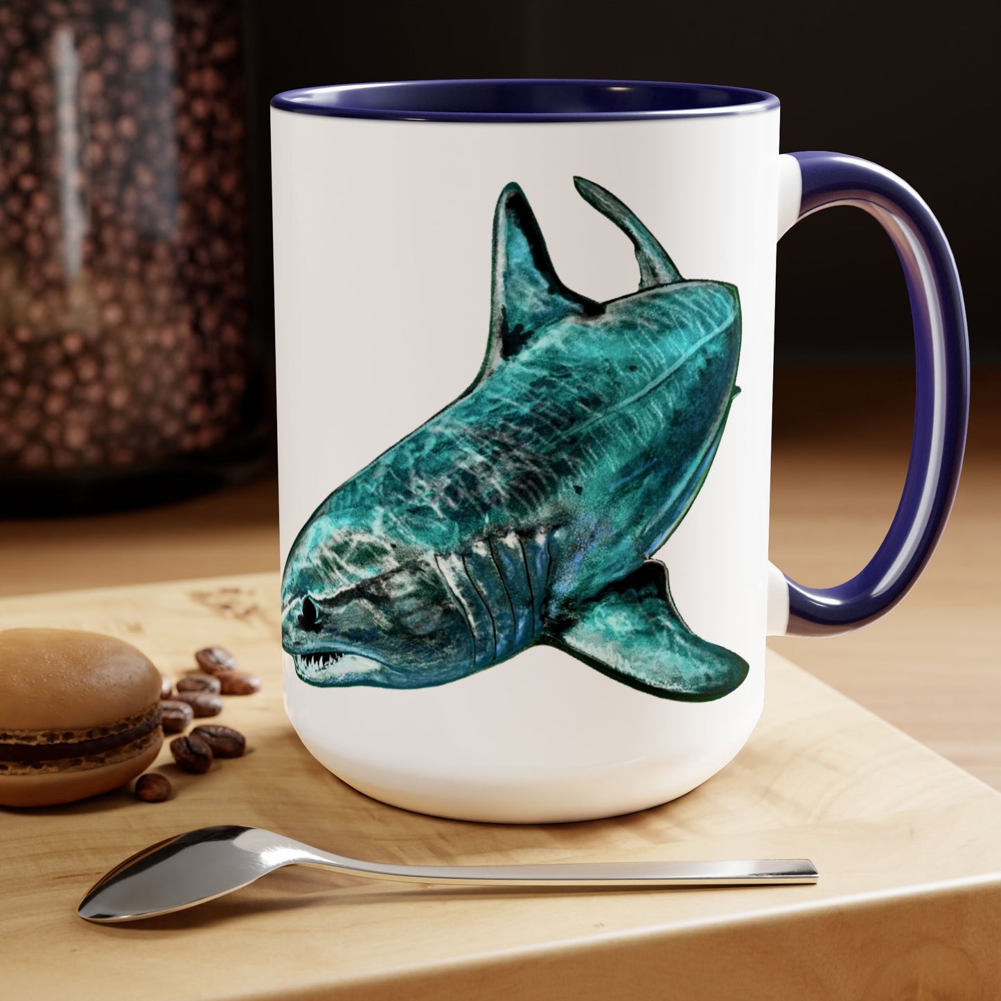 Mako Two-Tone Coffee Mugs, 15oz