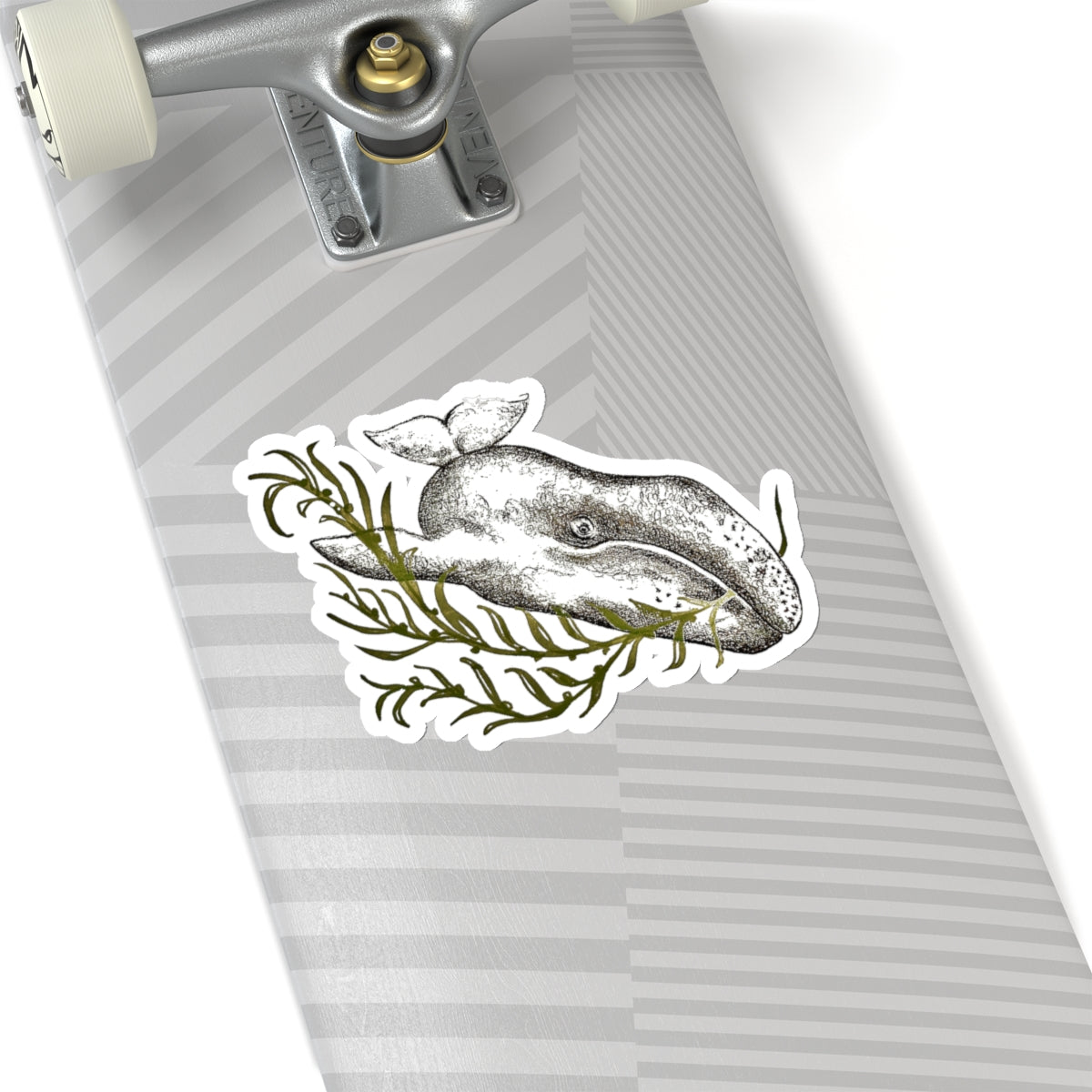 Grey Whale Kiss-Cut Stickers
