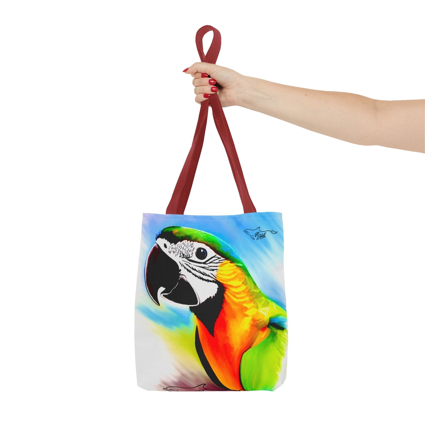 Blue and Gold Macaw Parrot Tote Bag (AOP)