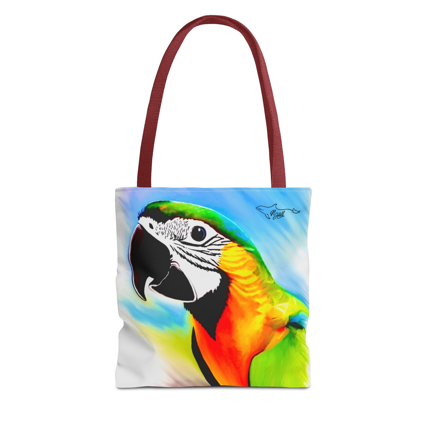 Blue and Gold Macaw Parrot Tote Bag (AOP)