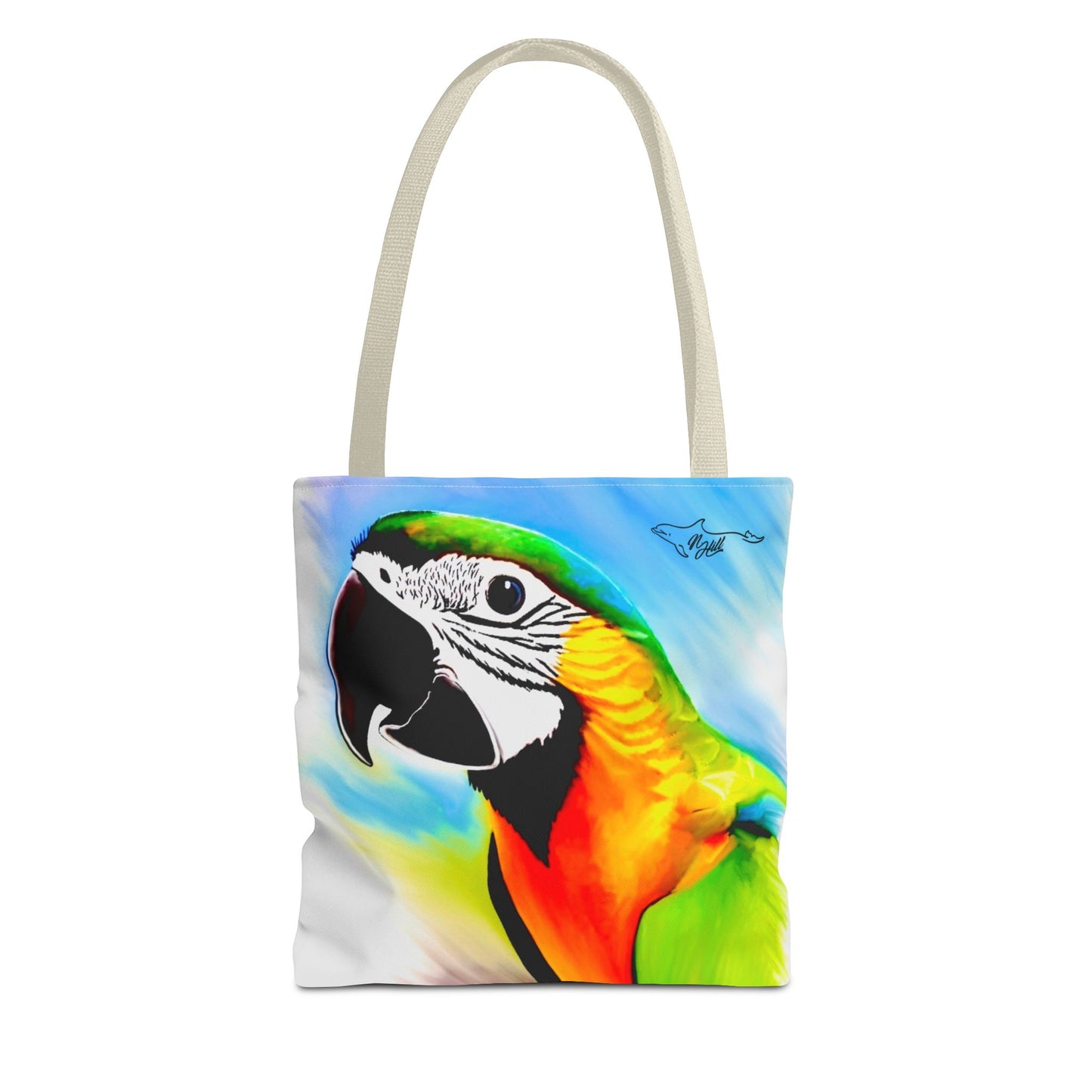 Blue and Gold Macaw Parrot Tote Bag (AOP)