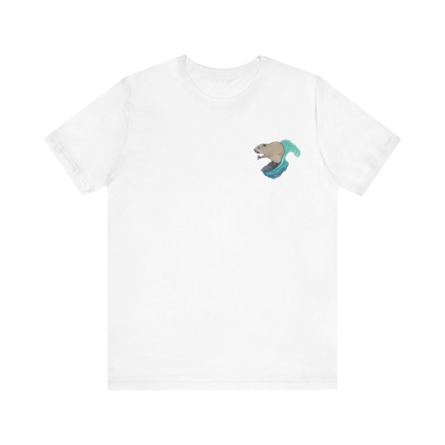Surfing Beaver Unisex Jersey Short Sleeve Tee