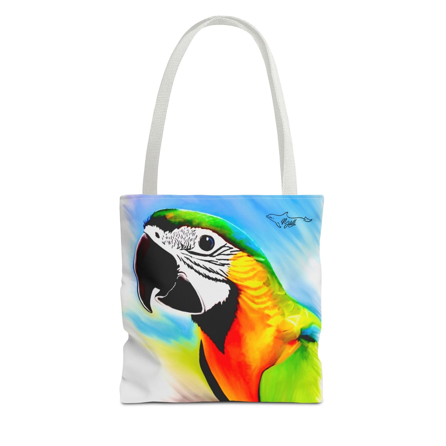 Blue and Gold Macaw Parrot Tote Bag (AOP)