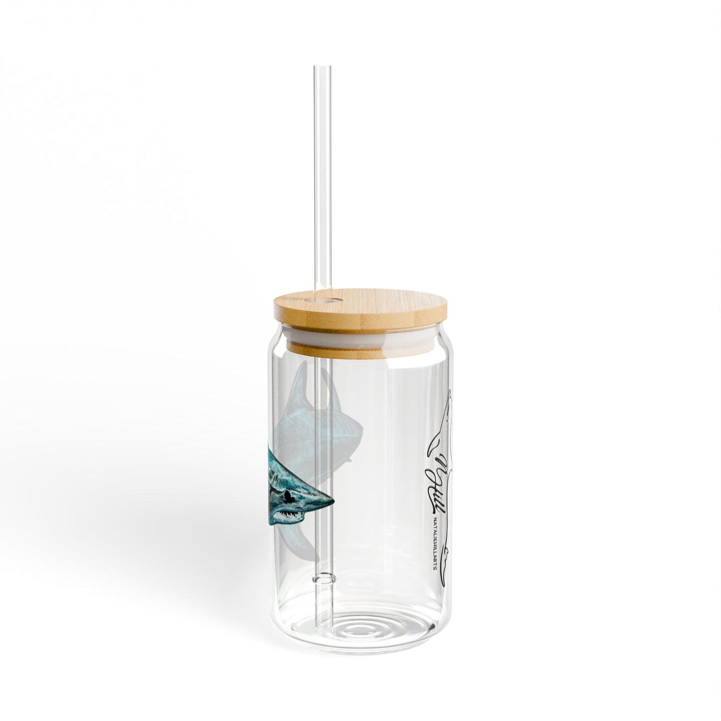 Mako Shark Sipper Glass, 16oz