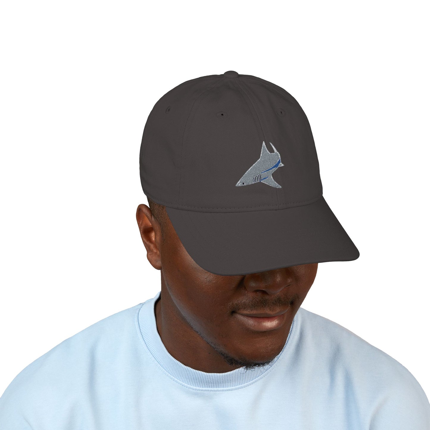 Shark Organic Baseball Cap (Embroidery)