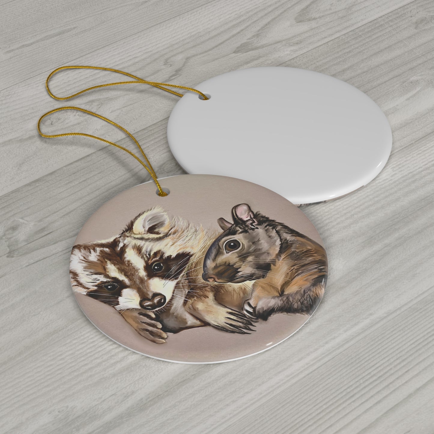 Peanut and Fred Ceramic Ornament, 4 Shapes