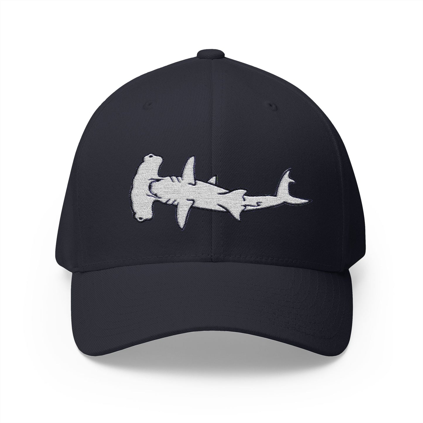 Hammerhead Shark Closed-Back Structured Cap (Embroidery)