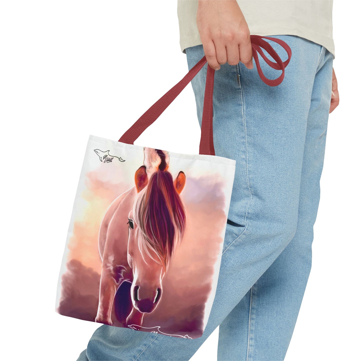 Norwegian Fjord Horse Tote Bag (AOP)
