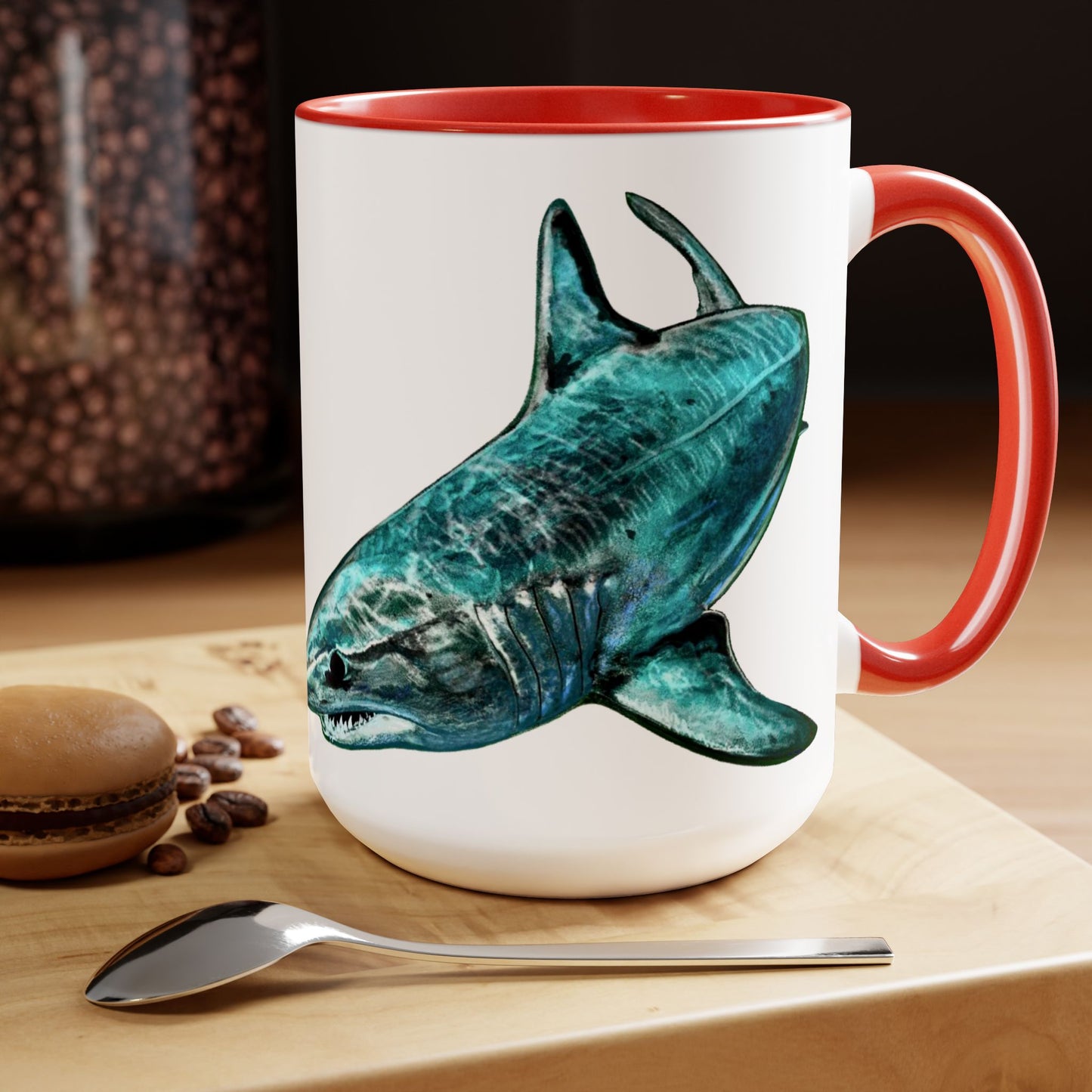 Mako Two-Tone Coffee Mugs, 15oz