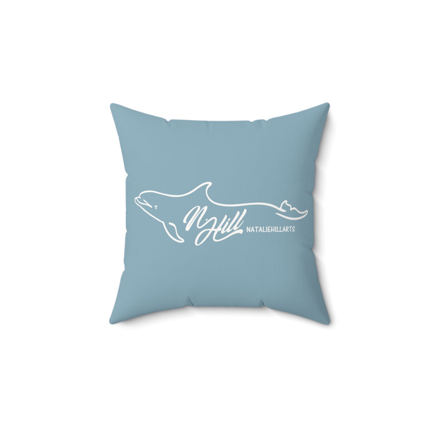 This Little Piggy went to the Beach Faux Suede Square Pillow