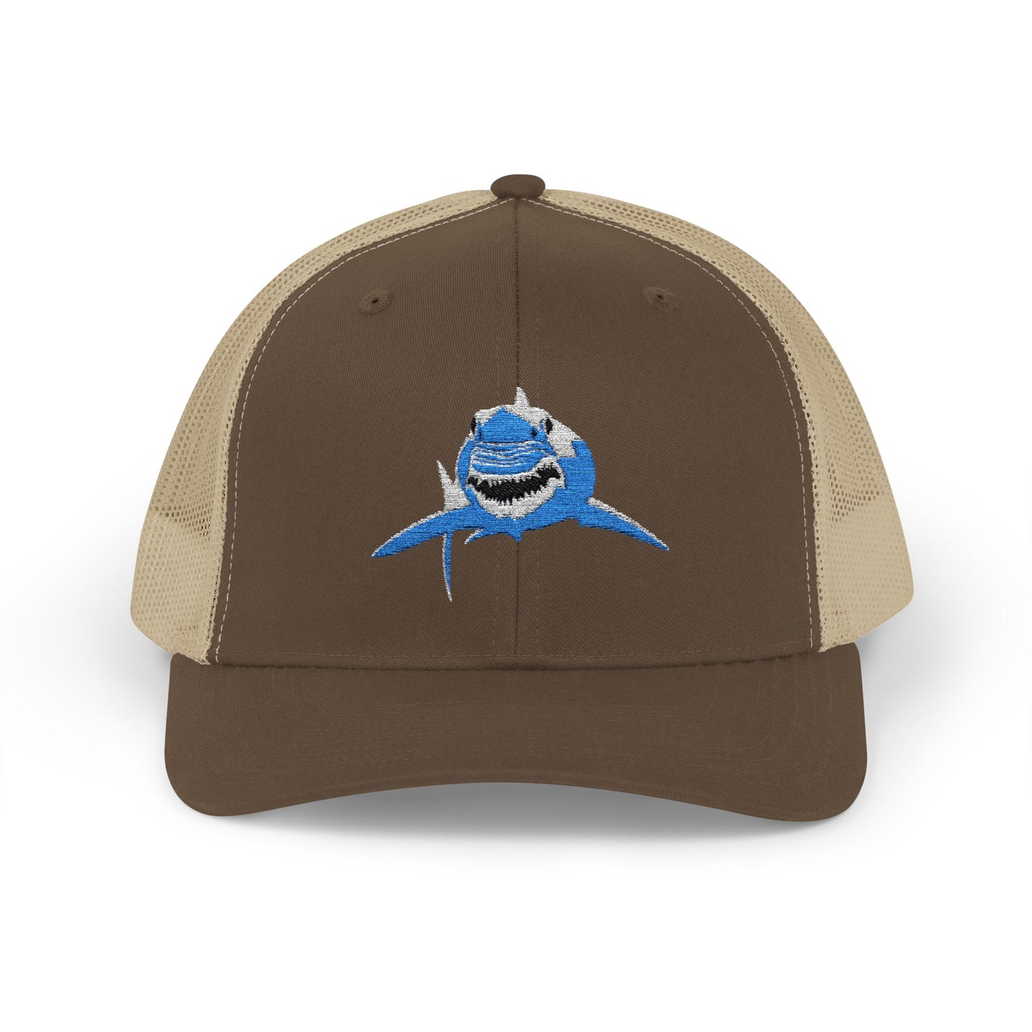 Great White Shark Panda Snapback Trucker Cap