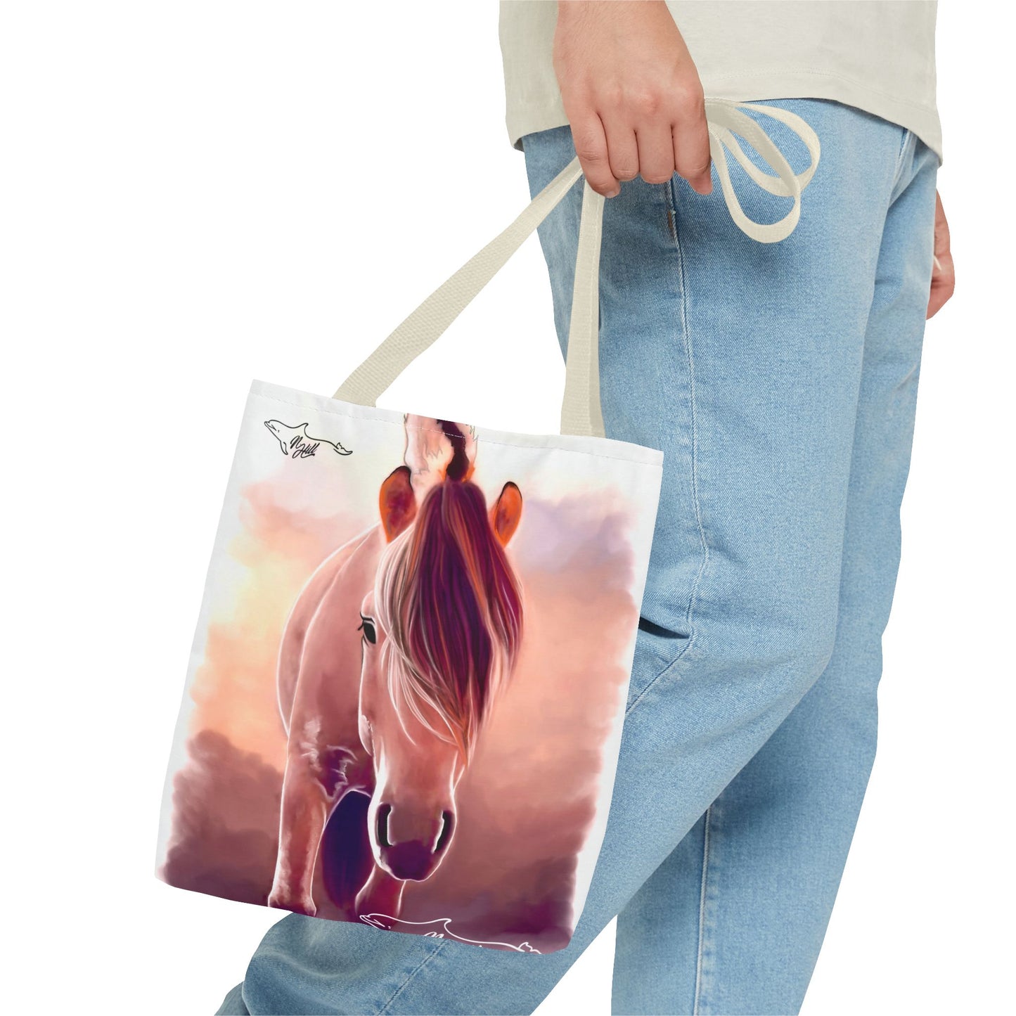 Norwegian Fjord Horse Tote Bag (AOP)